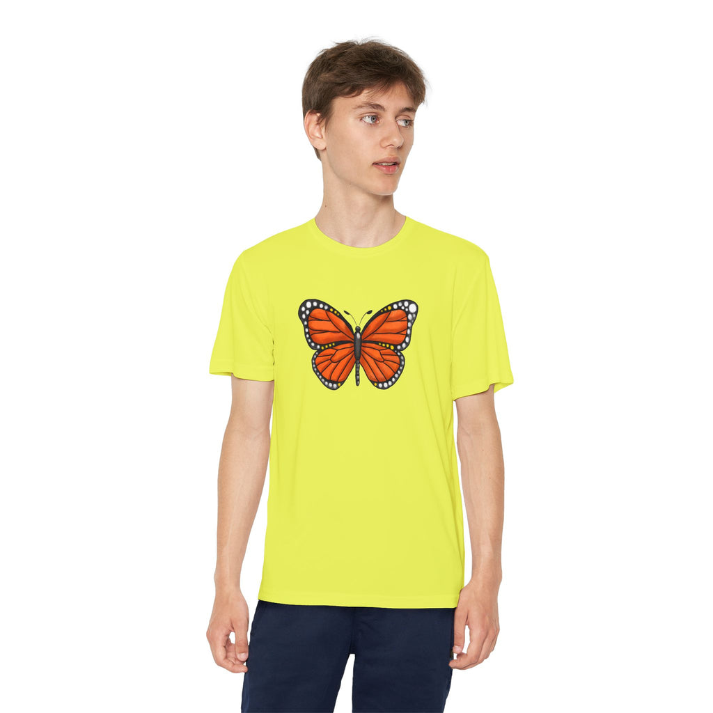 Butterffy Youth T-Shirt Sports Graphic Tee, Cool Athletic Shirt for Kids, Perfect for Sports Events, Team Spirit