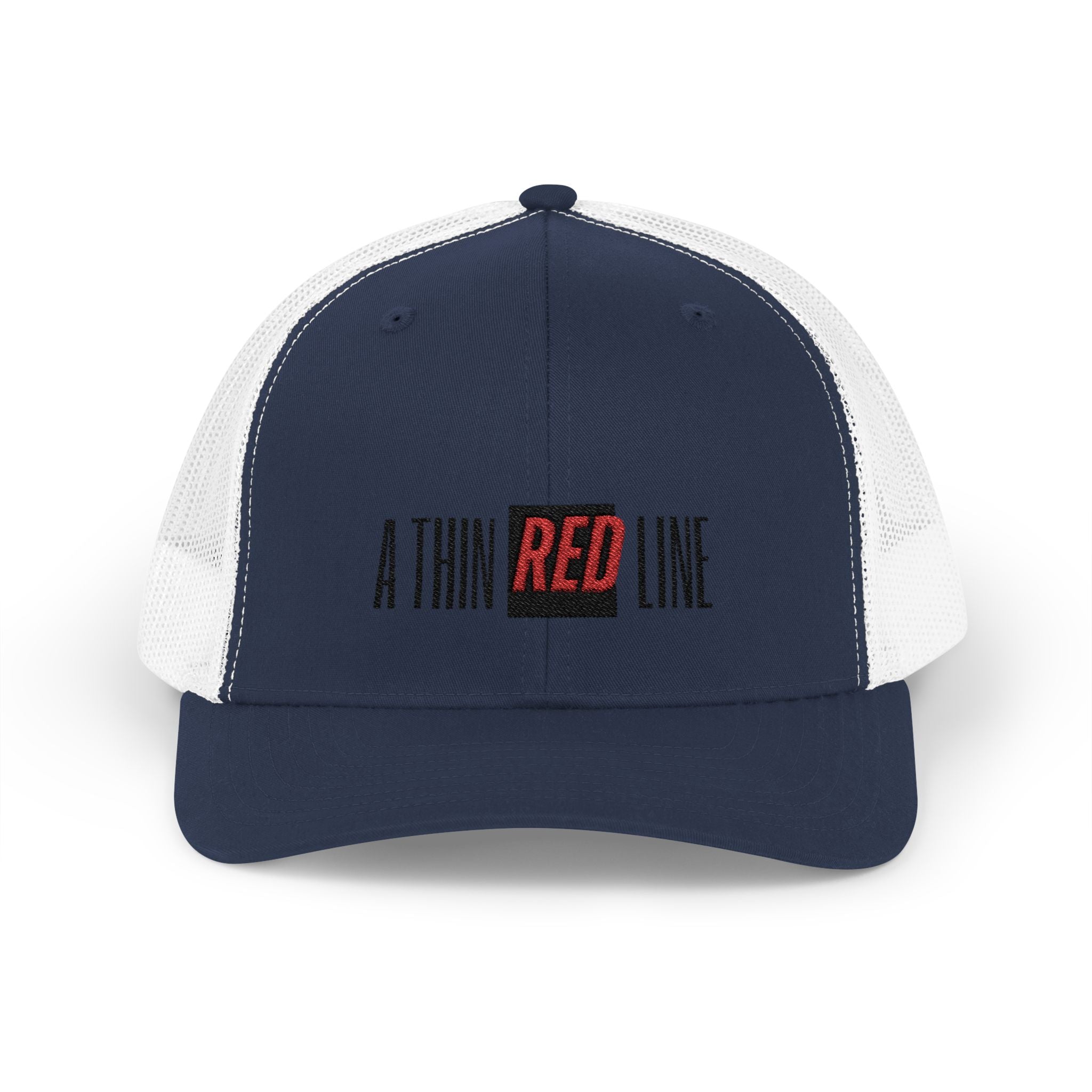 Firefighter Thin Red Line Snapback Trucker Cap with Thin Red Line Design, Ideal for First Responders, Everyday Wear