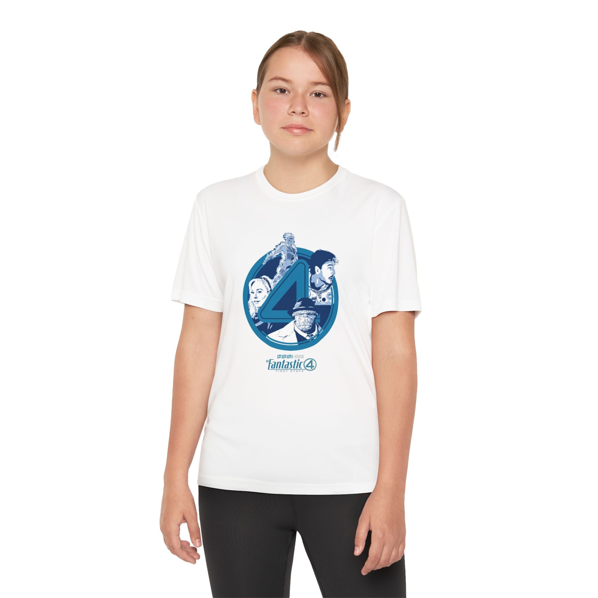 Fantastic 4 Youth T-Shirt Sports Graphic Tee, Cool Athletic Shirt for Kids, Perfect for Sports Events, Team Spirit
