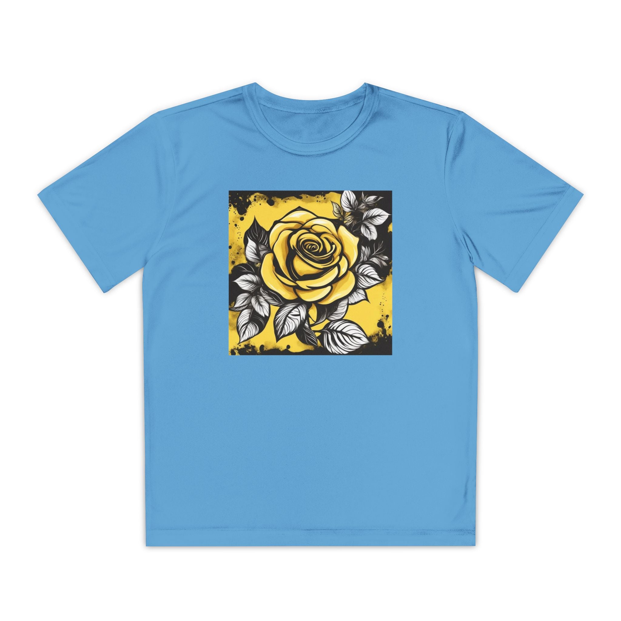 Flower Youth Tshirt, Girls Floral Tee, Kids Spring Shirt, Children's Botanical Top, Teen Blossom T-Shirt