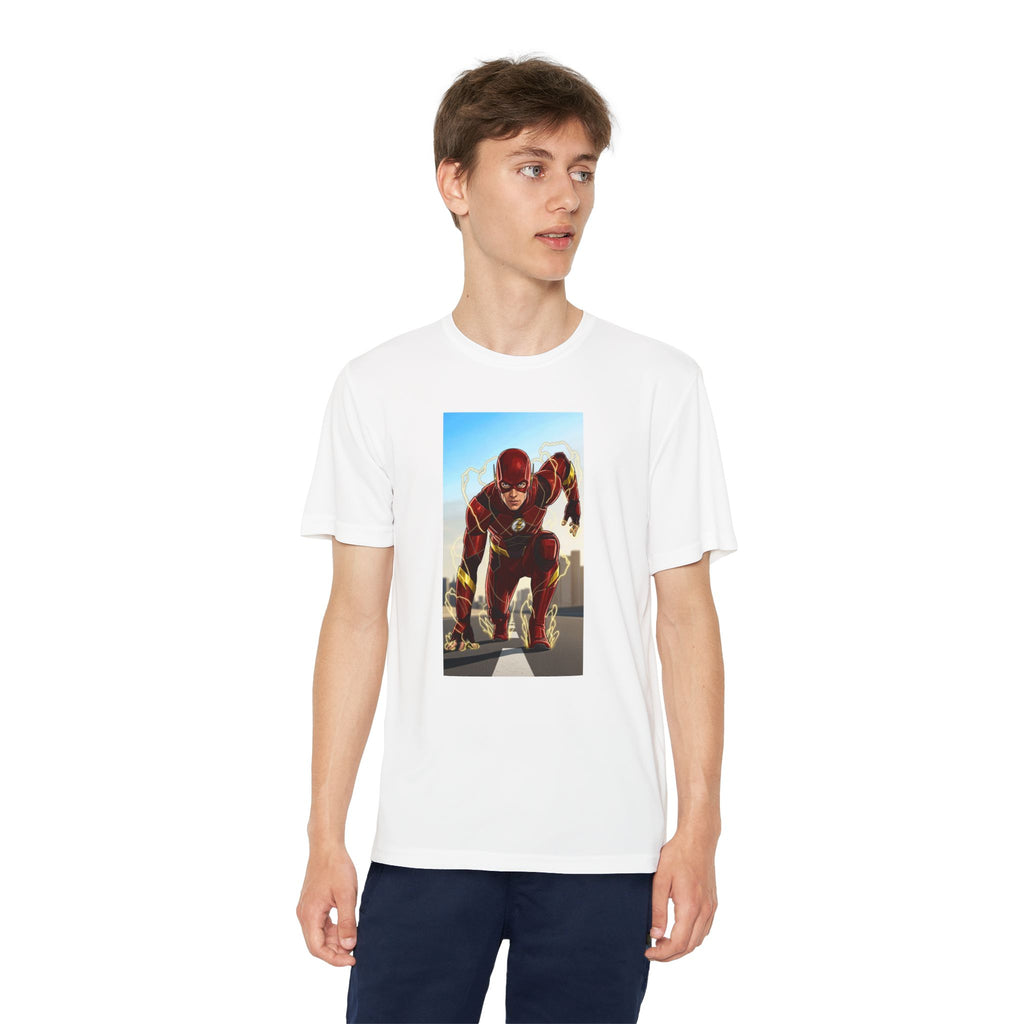 The Flash Superhero Marvel Youth T-Shirt, Kid's Superhero Tee, Children's Graphic Shirt, Comic Book Character Top, Kids Costume Apparel