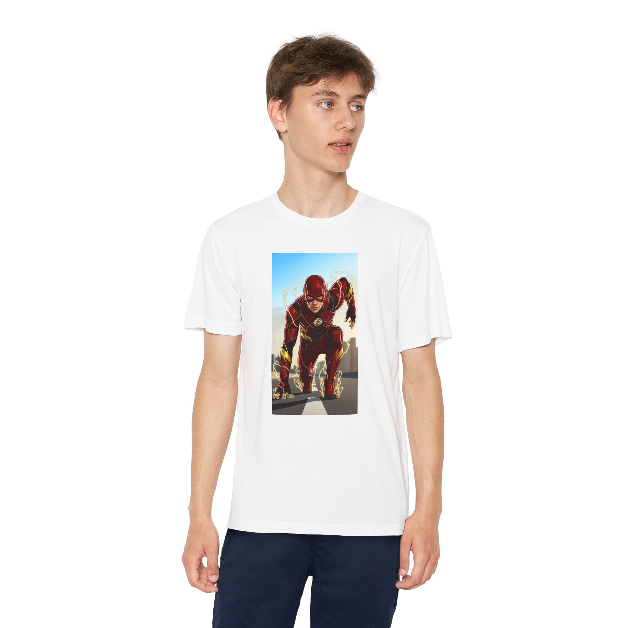 The Flash Superhero Marvel Youth T-Shirt, Kid's Superhero Tee, Children's Graphic Shirt, Comic Book Character Top, Kids Costume Apparel