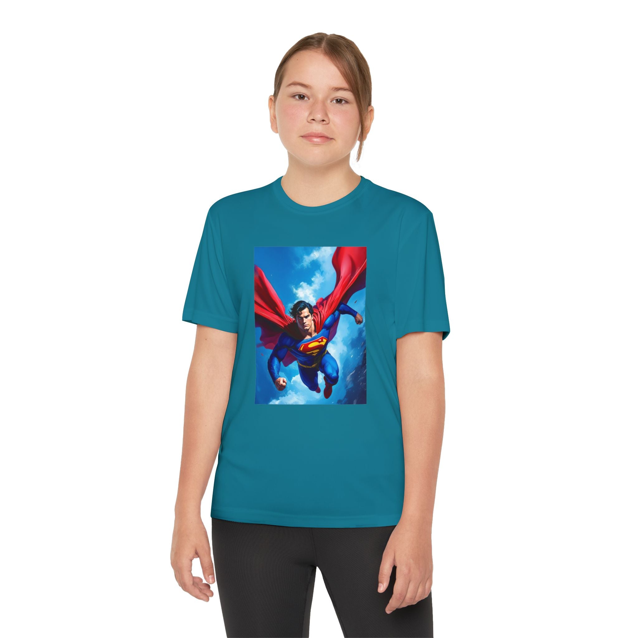 Superman Superhero Marvel T-Shirt, Youth Competitor Tee,  Kids Comic Book Hero Top, Children's Graphic Tee, Youth Super Power T-Shirt