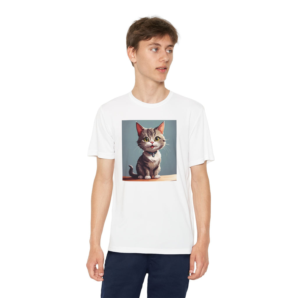 Youth Tee, Cute Kitten Graphic Shirt for Kids, Cat Lover Gift, Animal Theme Top, Children's Clothing, Feline Print Apparel