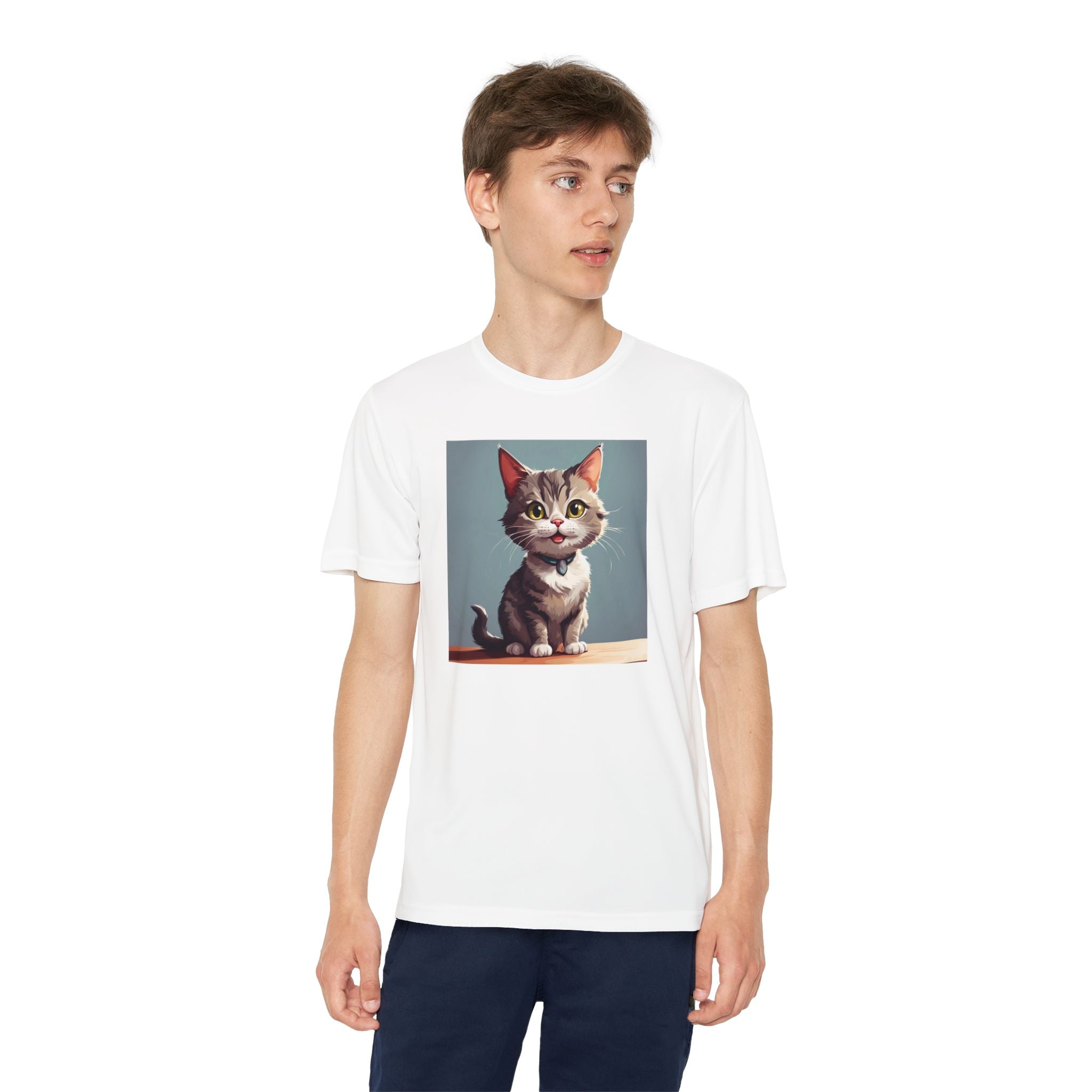 Youth Tee, Cute Kitten Graphic Shirt for Kids, Cat Lover Gift, Animal Theme Top, Children's Clothing, Feline Print Apparel