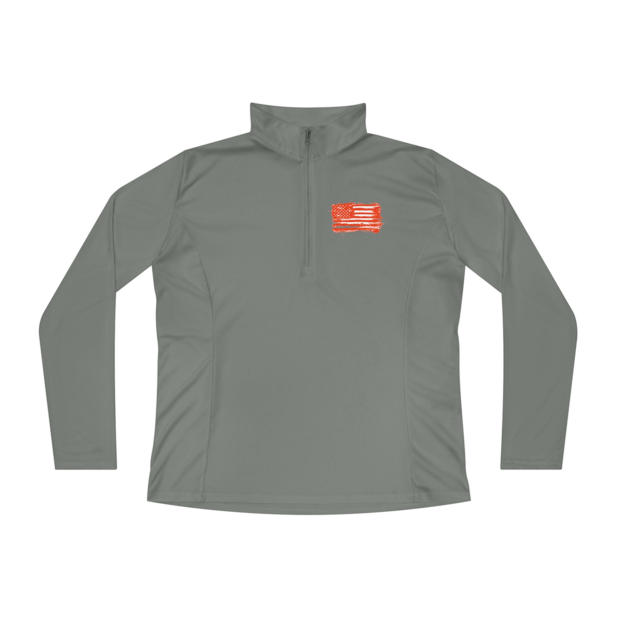 Ladies Quarter-Zip Pullover with Motivational Running Design, Athletic Apparel, Activewear, Sportswear, Fitness Gift, Running Top