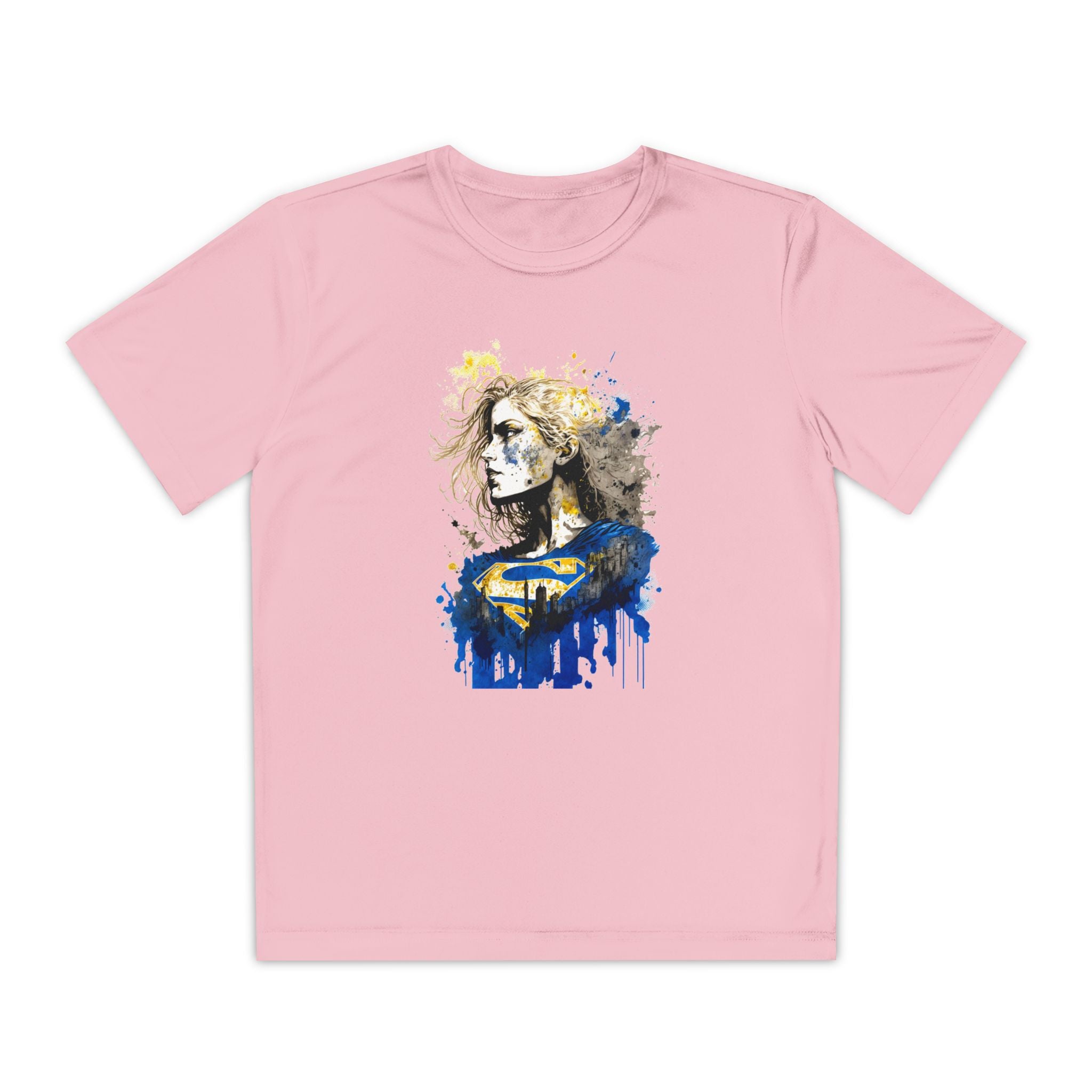 Superhero Youth T-Shirt Sports Graphic Tee, Cool Athletic Shirt for Kids
