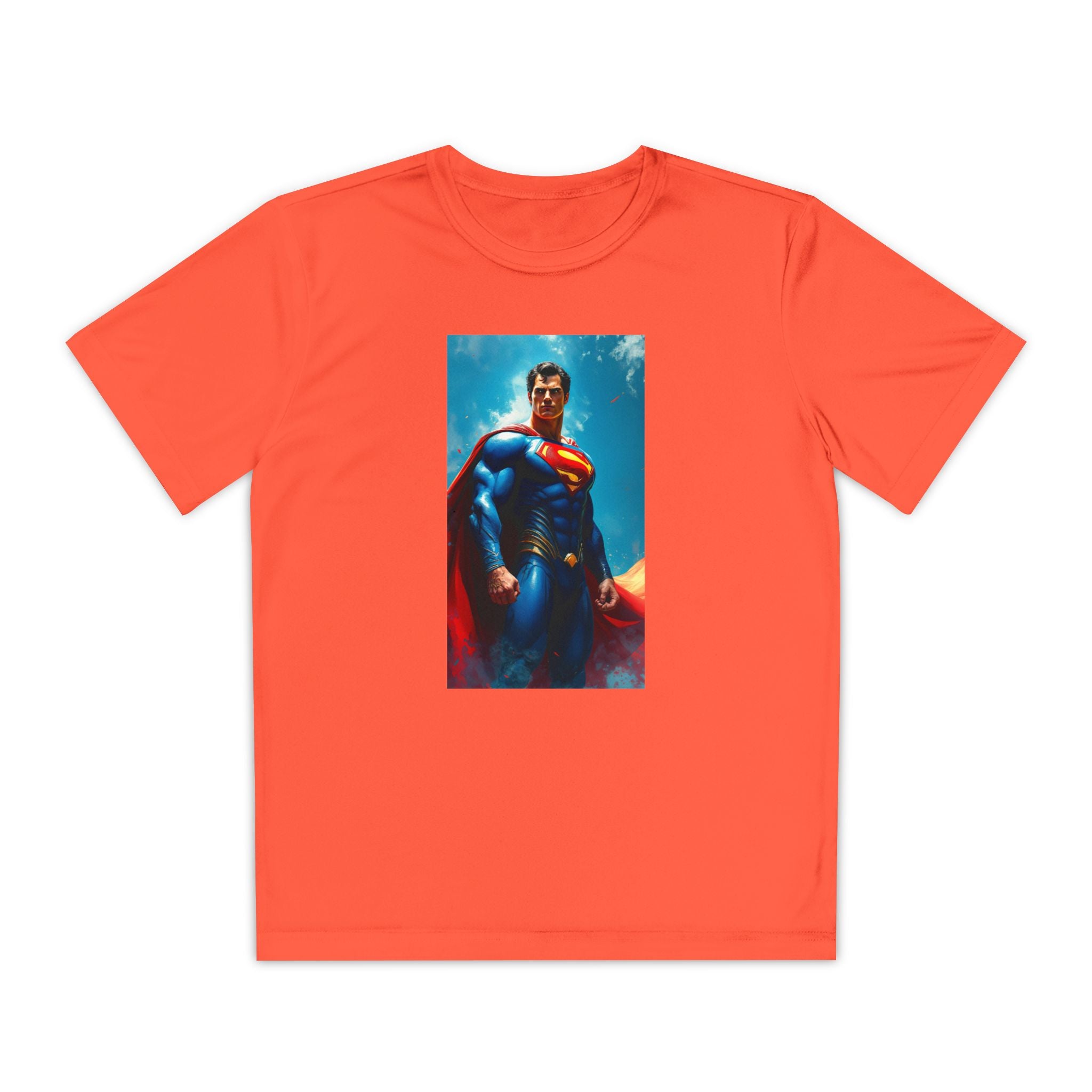 Superman Superhero Marvel T-Shirt, Youth Competitor Tee,  Kids Comic Book Hero Top, Children's Graphic Tee, Youth Super Power T-Shirt