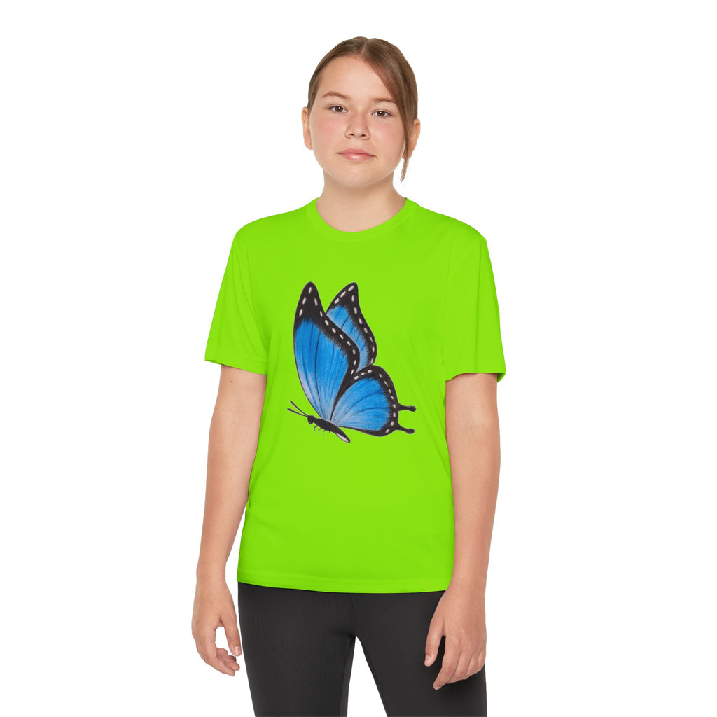 Butterffy Youth T-Shirt Sports Graphic Tee, Cool Athletic Shirt for Kids, Perfect for Sports Events, Team Spirit