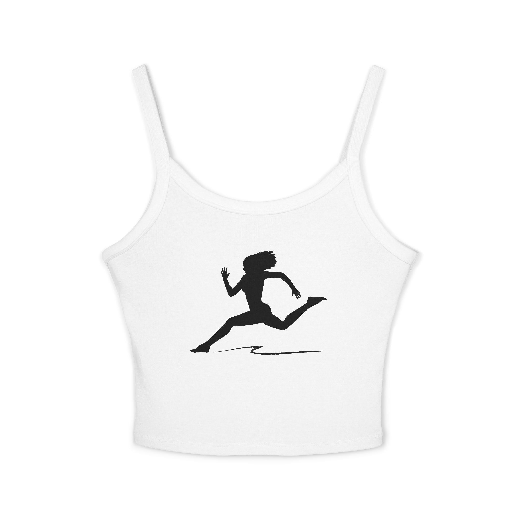 Running Woman Tank Top, Athletic Workout Top, Fitness Sleeveless Shirt, Jogging Muscle Tee, Exercise Gym Cami