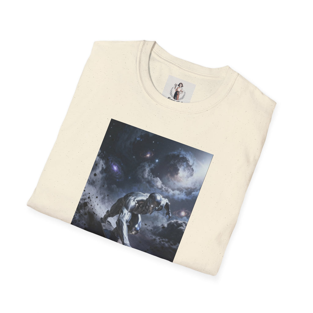 Silver Surfer Superhero Marvel Unisex Softstyle T-Shirt, Comic Book Tee, Geeky Clothing, Cosplay Costume Top