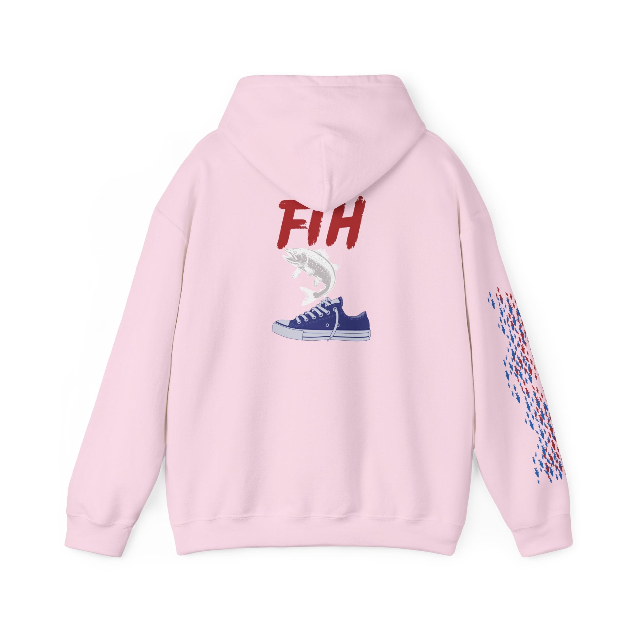 Fishing Patriotic Hoodie, American Flag Sweatshirt, Fisherman Gift, Outdoor Fishing Apparel, USA Pride Jumper
