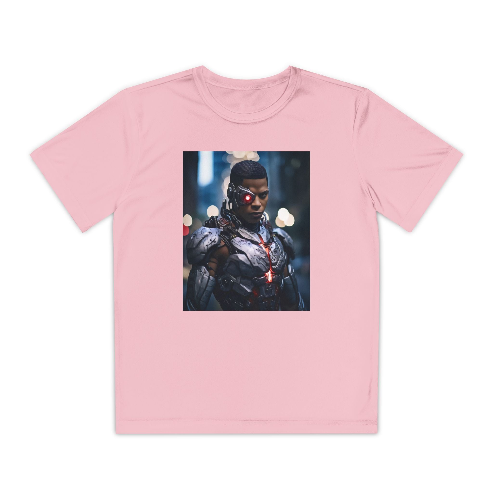 Cyborg Superhero Marvel Patriotic, Kids Graphic T-Shirt, Boys Hero Top, Girls Comic Book Clothing, Birthday