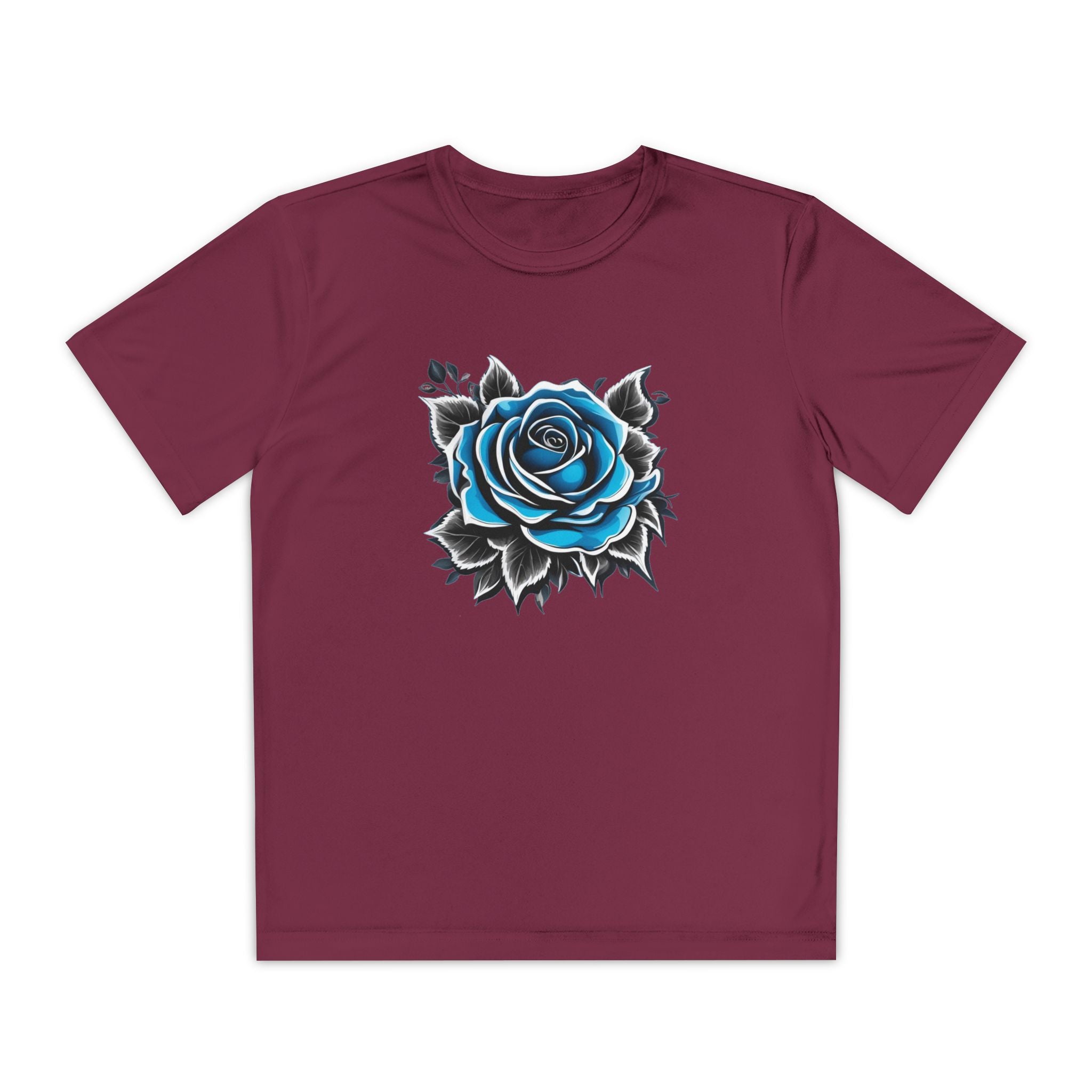 Flower Youth T-Shirt Sports Graphic Tee, Cool Athletic Shirt for Kids