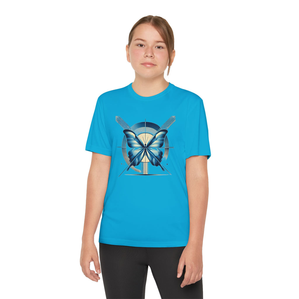 Butterffy Youth T-Shirt Sports Graphic Tee, Cool Athletic Shirt for Kids, Perfect for Sports Events, Team Spirit