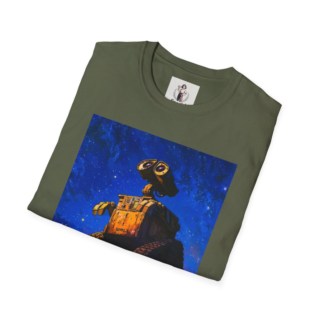 Wall-E Pixar Animation Unisex T-Shirt, Walt Disney Tee, Movie Lover Gift, Graphic Novelty Shirt, Cartoon Character Apparel