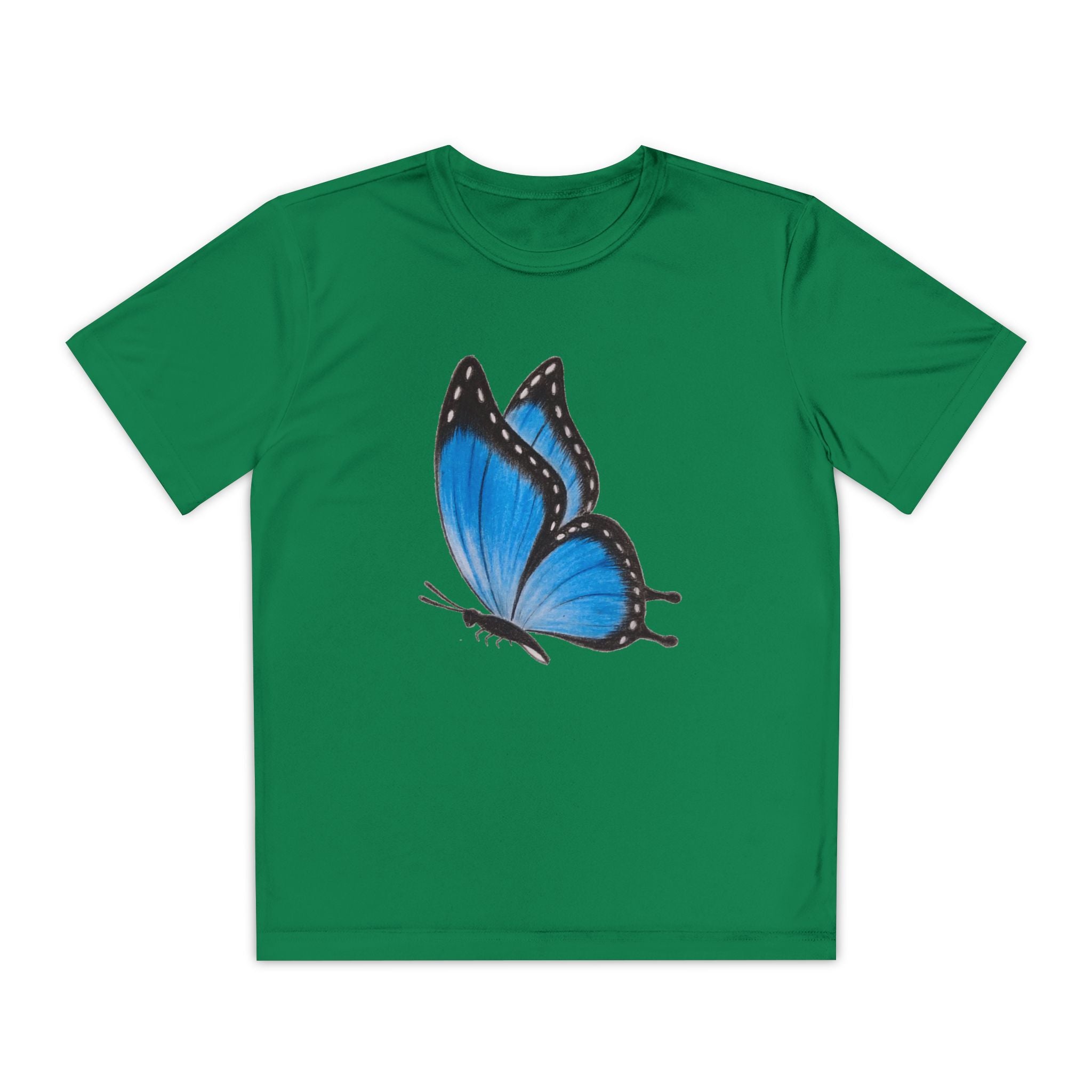 Butterffy Youth T-Shirt Sports Graphic Tee, Cool Athletic Shirt for Kids, Perfect for Sports Events, Team Spirit