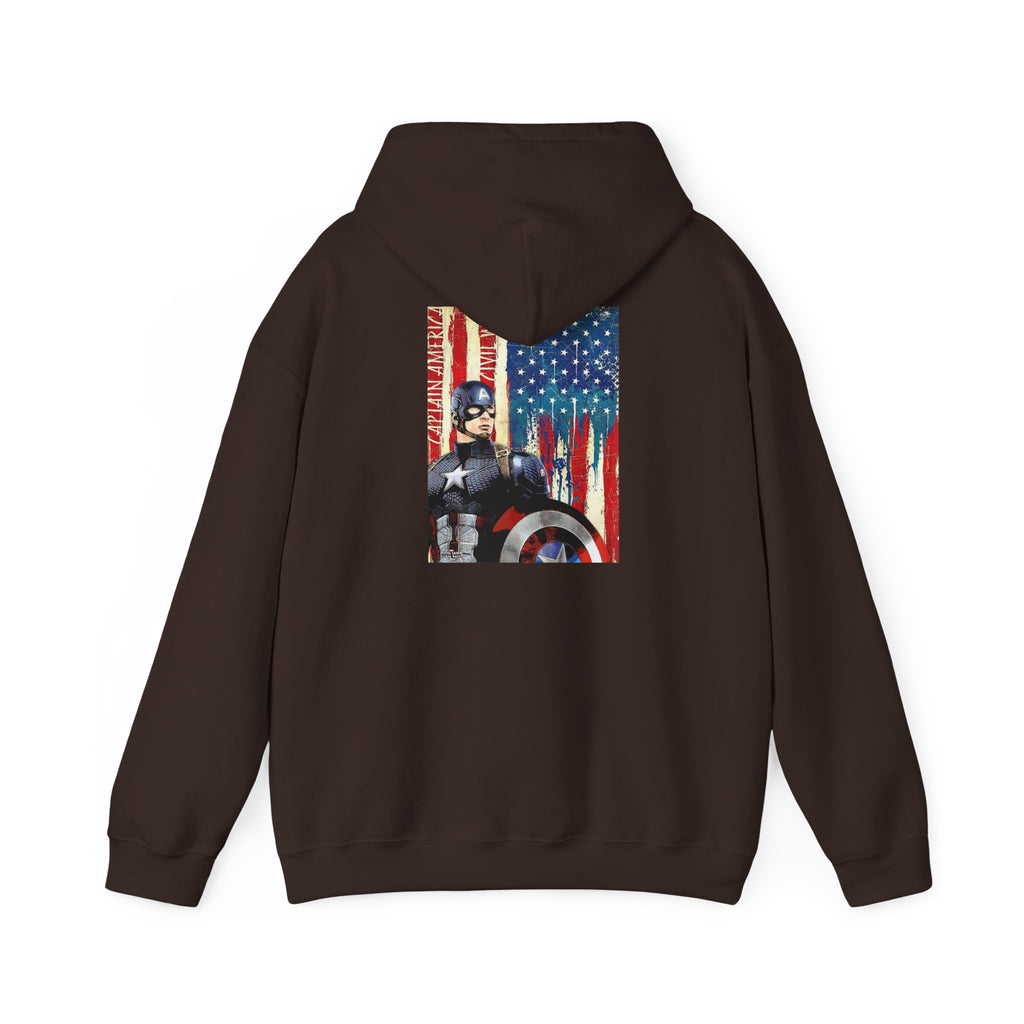 Hooded Sweatshirt - Captain America Design