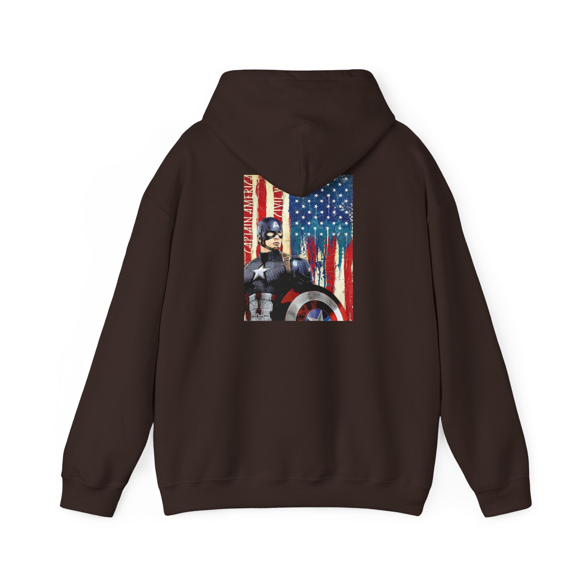 Hooded Sweatshirt - Captain America Design
