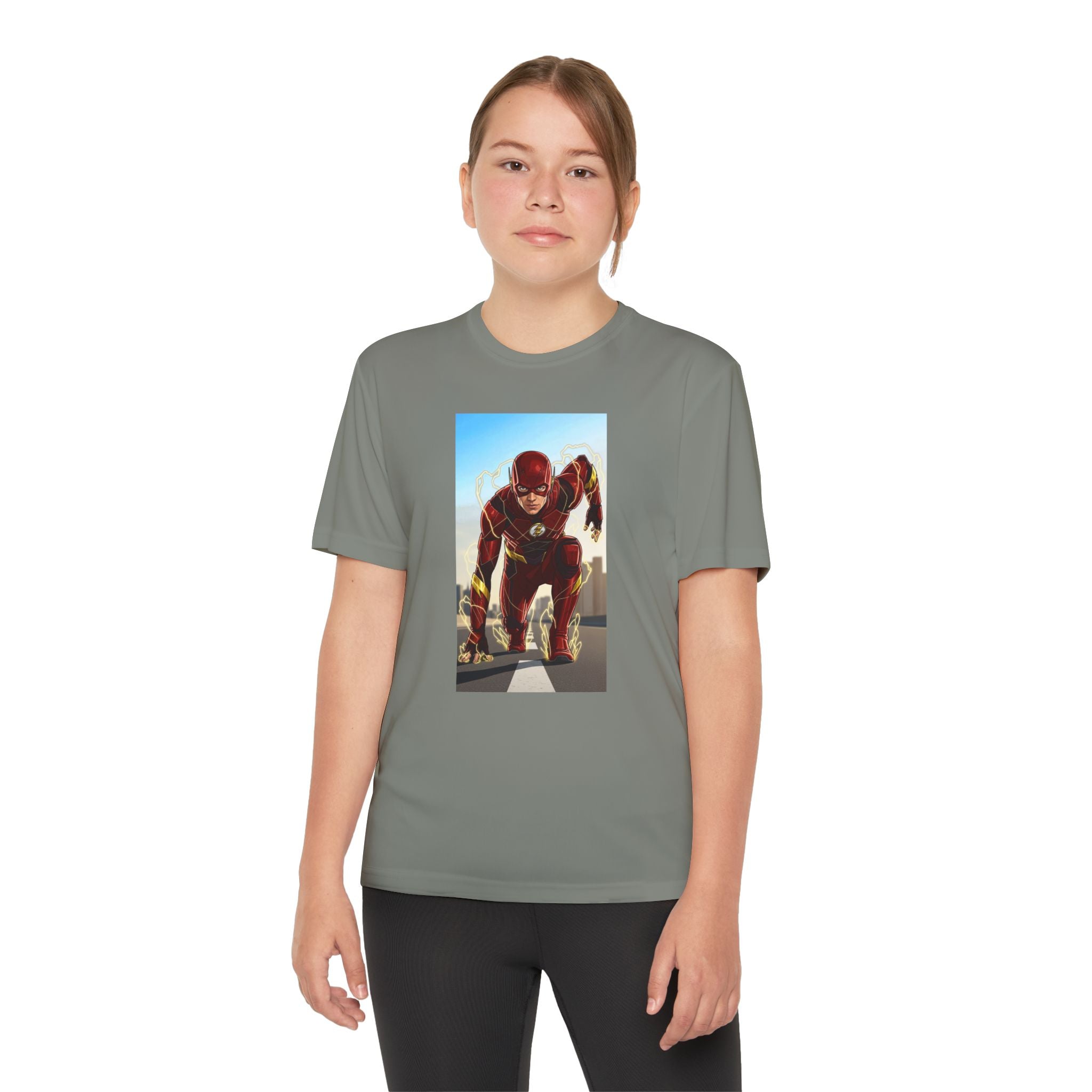 The Flash Superhero Marvel Youth T-Shirt, Kid's Superhero Tee, Children's Graphic Shirt, Comic Book Character Top, Kids Costume Apparel