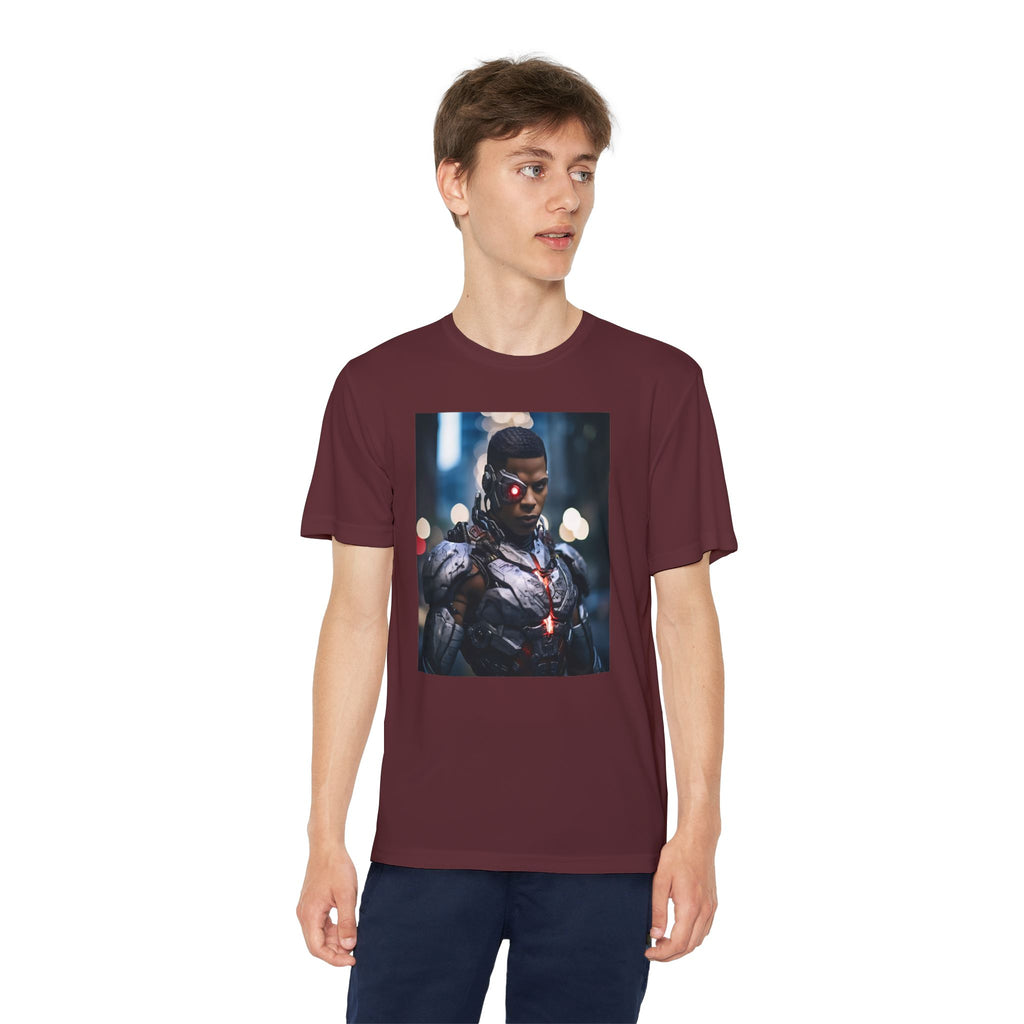 Cyborg Superhero Marvel Patriotic, Kids Graphic T-Shirt, Boys Hero Top, Girls Comic Book Clothing, Birthday