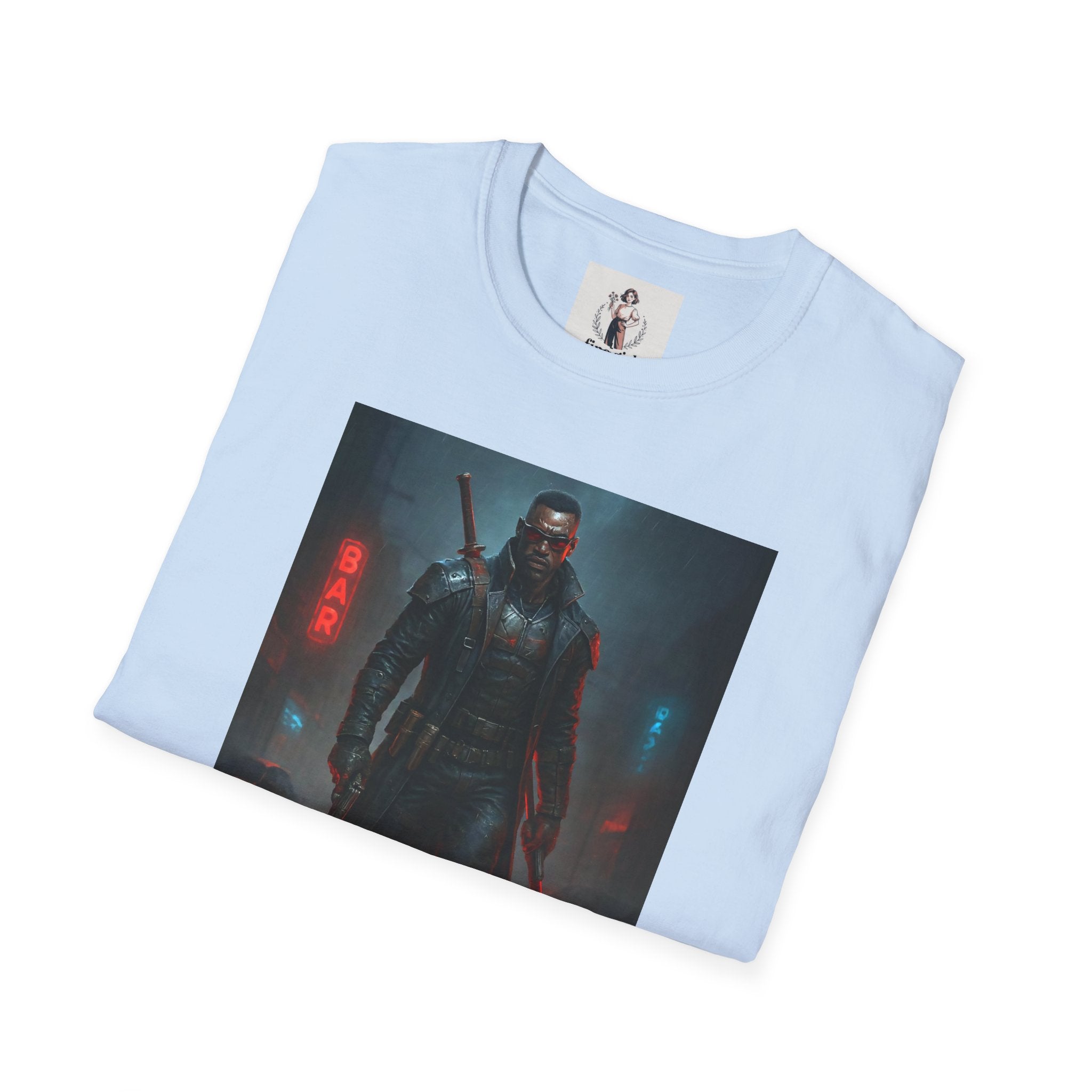 Blade Superhero Marvel Unisex Softstyle T-Shirt, Comic Book Tee, Geeky Clothing, Cosplay Costume Top