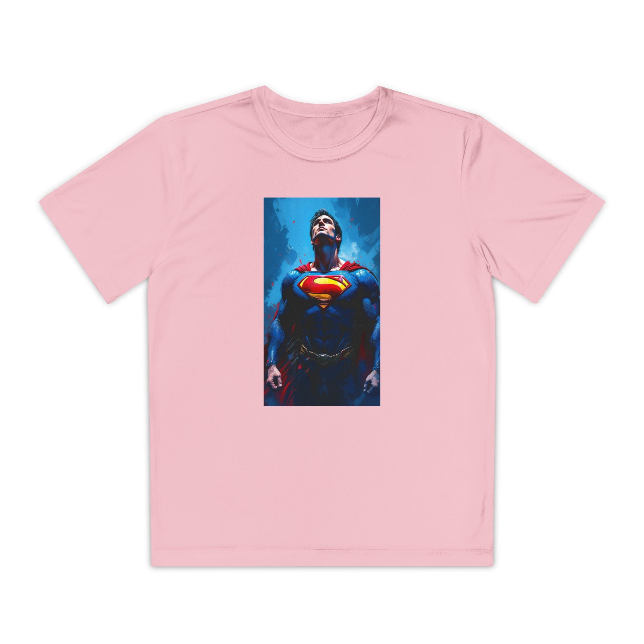 Superman Superhero Marvel T-Shirt, Youth Competitor Tee,  Kids Comic Book Hero Top, Children's Graphic Tee, Youth Super Power T-Shirt