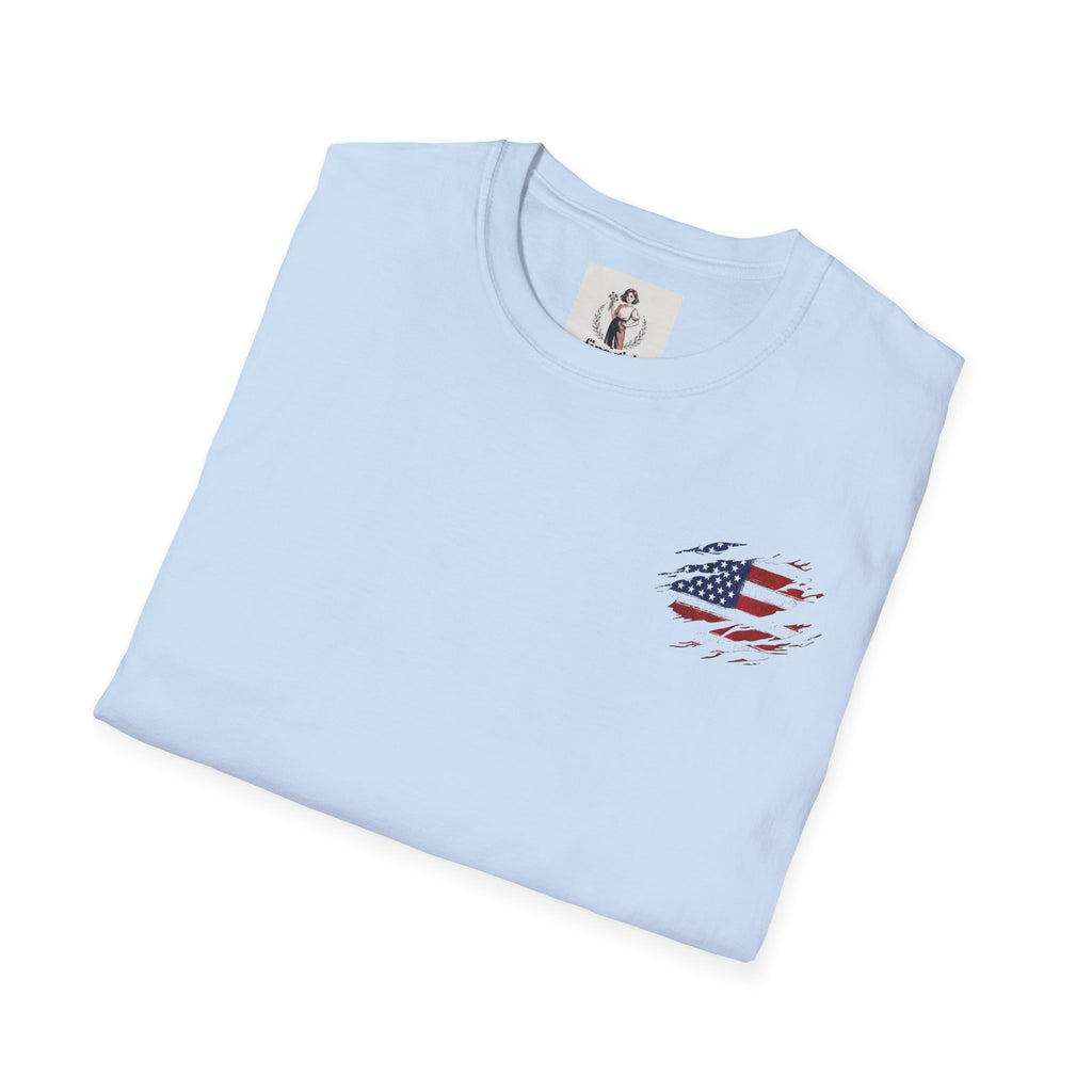 Paramedic Patriotic T-Shirt - USA Flag Tee, Fourth of July Shirt, American Pride Top, Independence Day Apparel, Red White Blue