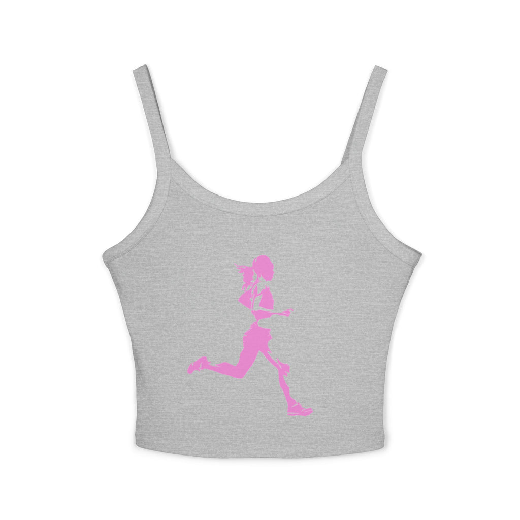 Running Woman Tank Top, Athletic Workout Top, Fitness Sleeveless Shirt, Jogging Muscle Tee, Exercise Gym Cami