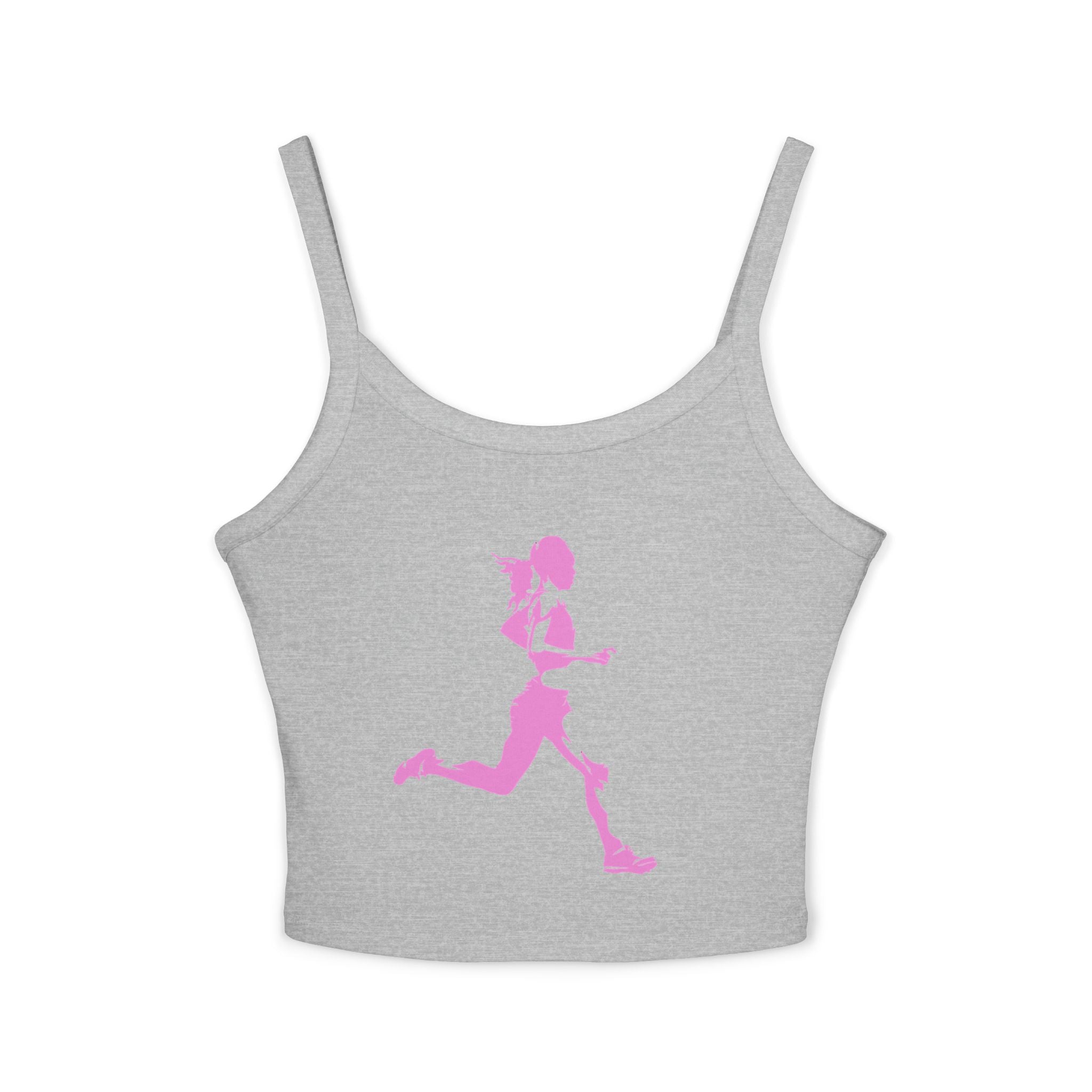 Running Woman Tank Top, Athletic Workout Top, Fitness Sleeveless Shirt, Jogging Muscle Tee, Exercise Gym Cami