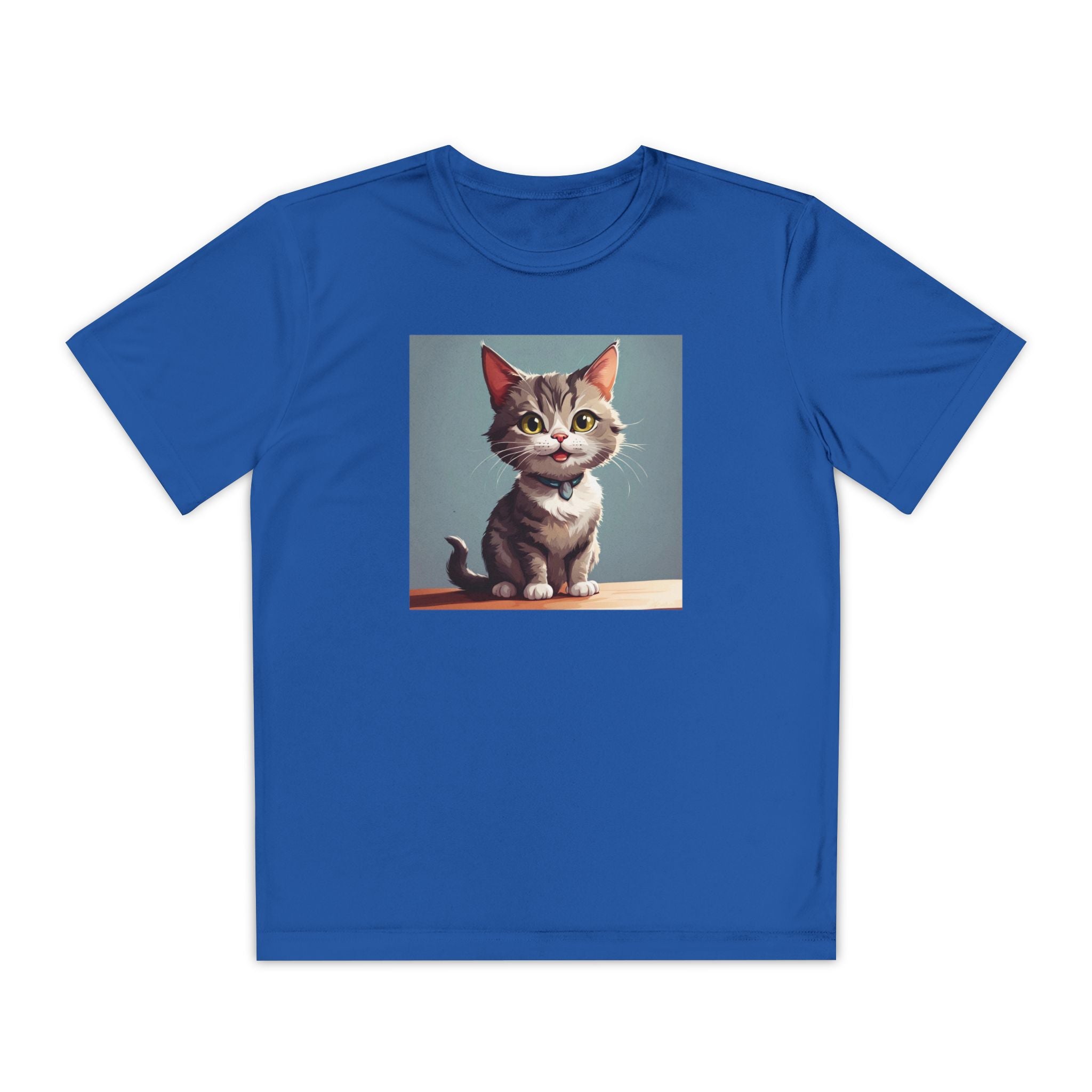 Youth Tee, Cute Kitten Graphic Shirt for Kids, Cat Lover Gift, Animal Theme Top, Children's Clothing, Feline Print Apparel