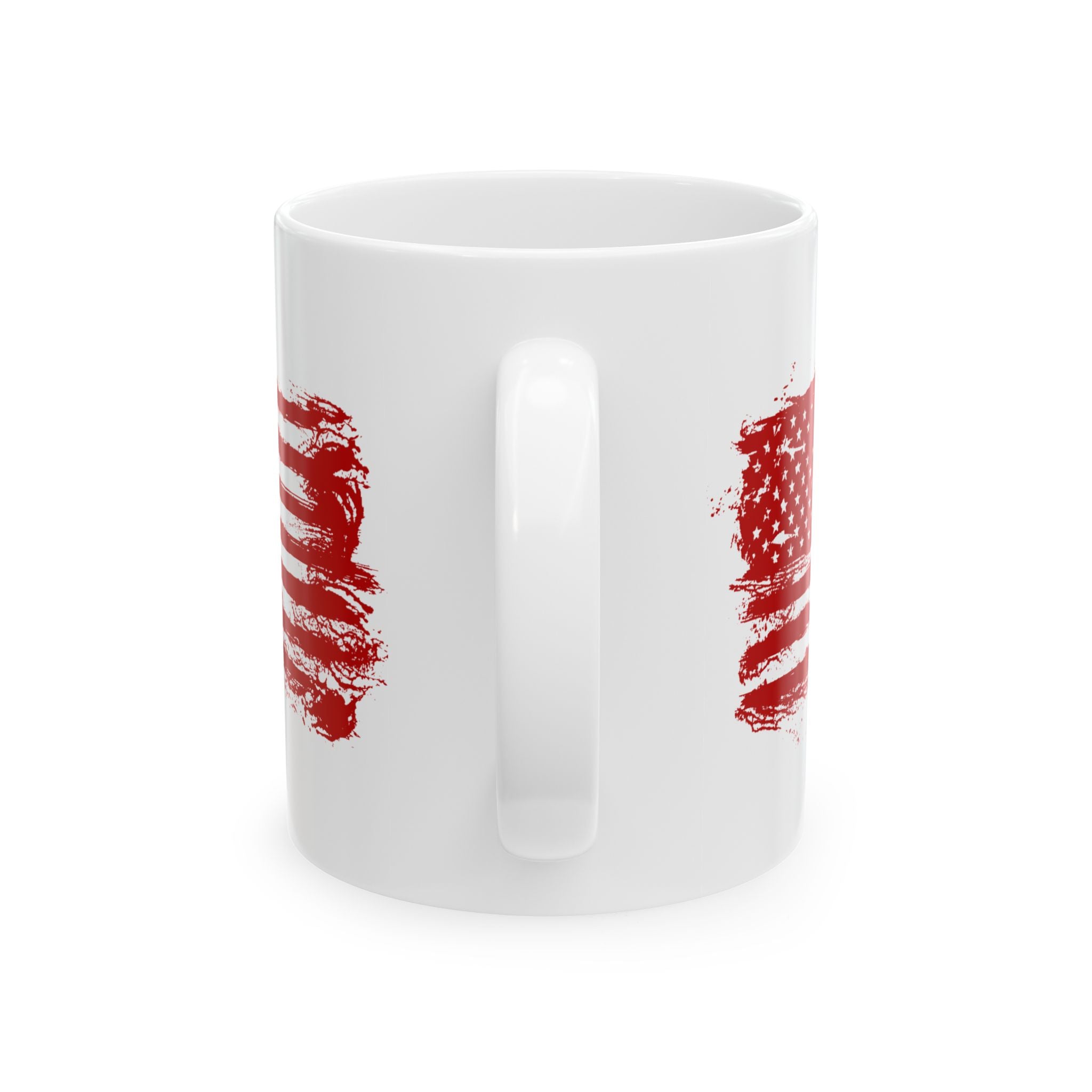 USA Red Flag Patriotic Mug