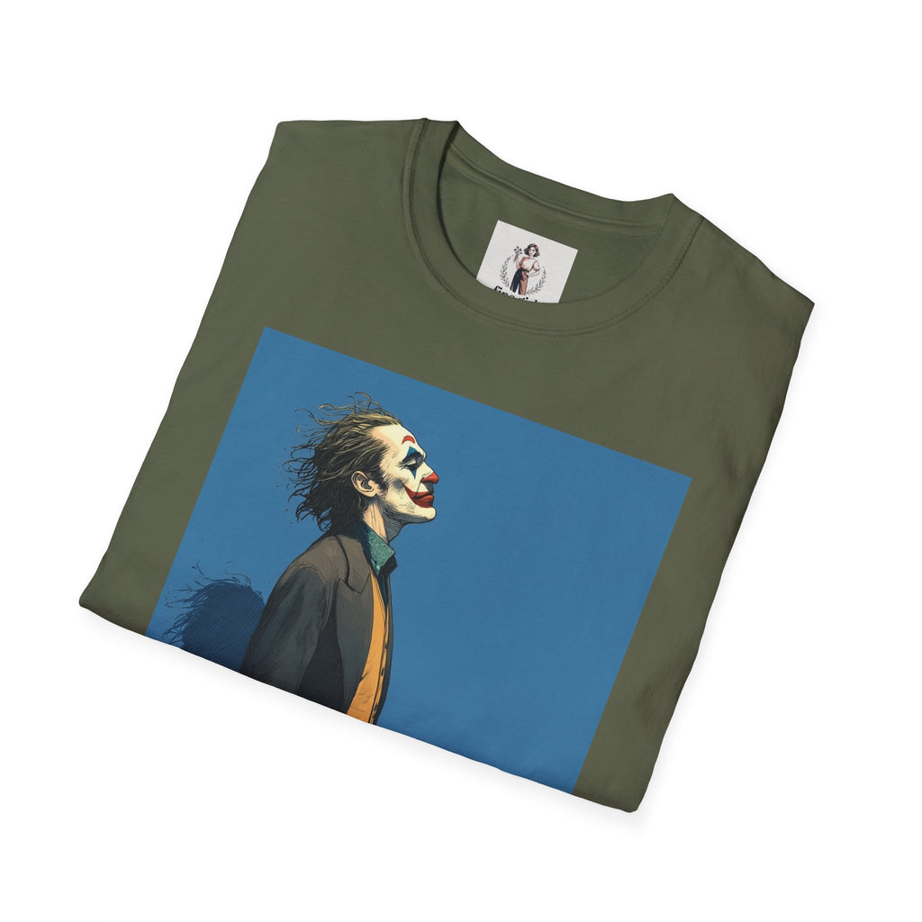 The Joker Superhero Marvel Unisex Softstyle T-Shirt, Comic Book Tee, Geeky Clothing, Cosplay Costume Top