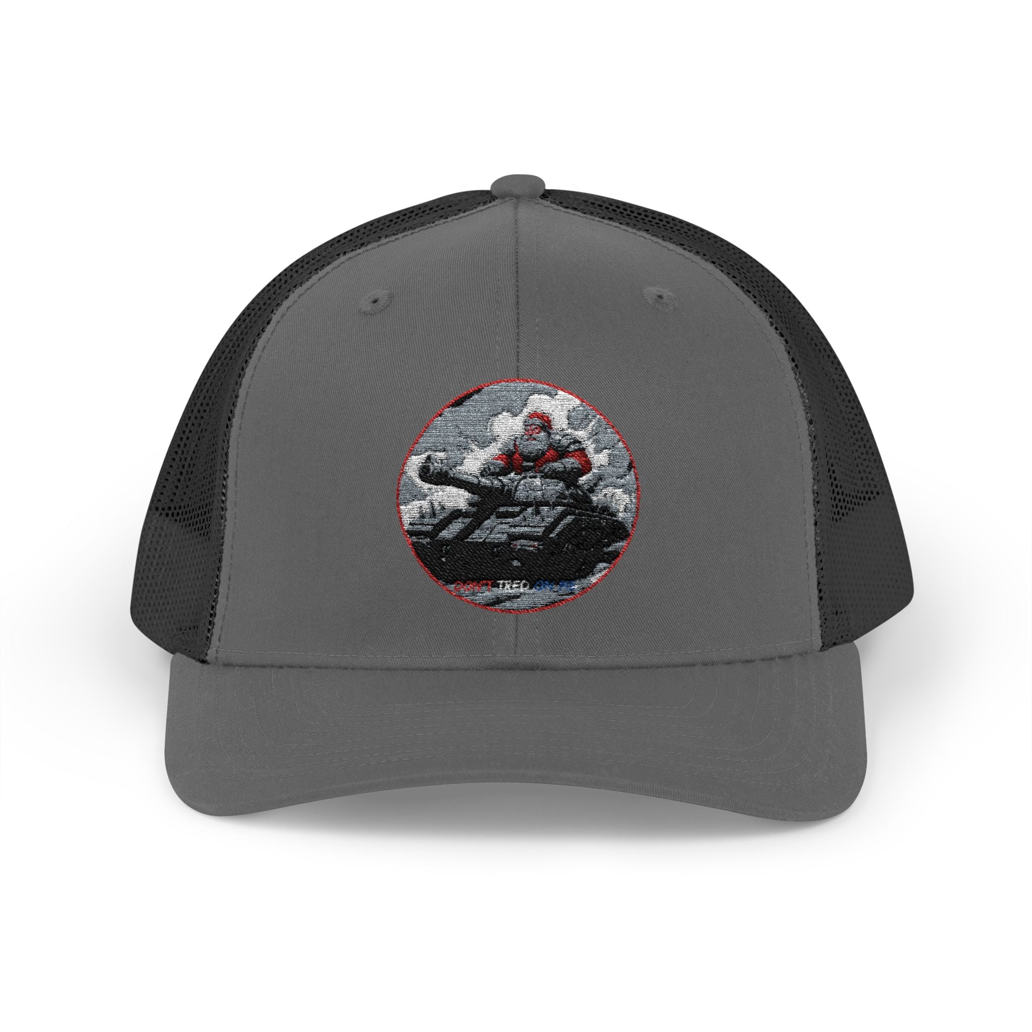 Santa Claus On A Tank Christmas Patriotic, Trucker Cap, Patriotic hat, Truckers Hat, Patriotic Accessories