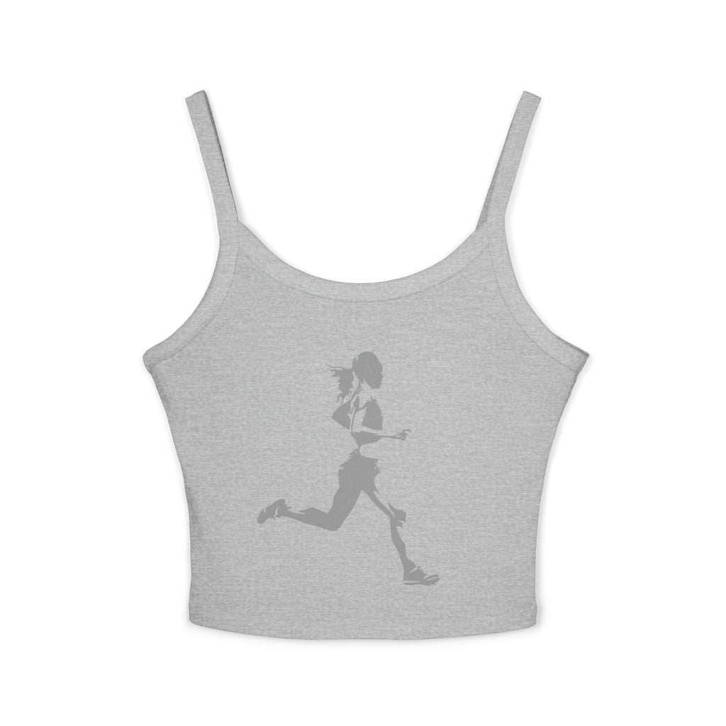 Running Woman Tank Top, Athletic Workout Top, Fitness Sleeveless Shirt, Jogging Muscle Tee, Exercise Gym Cami