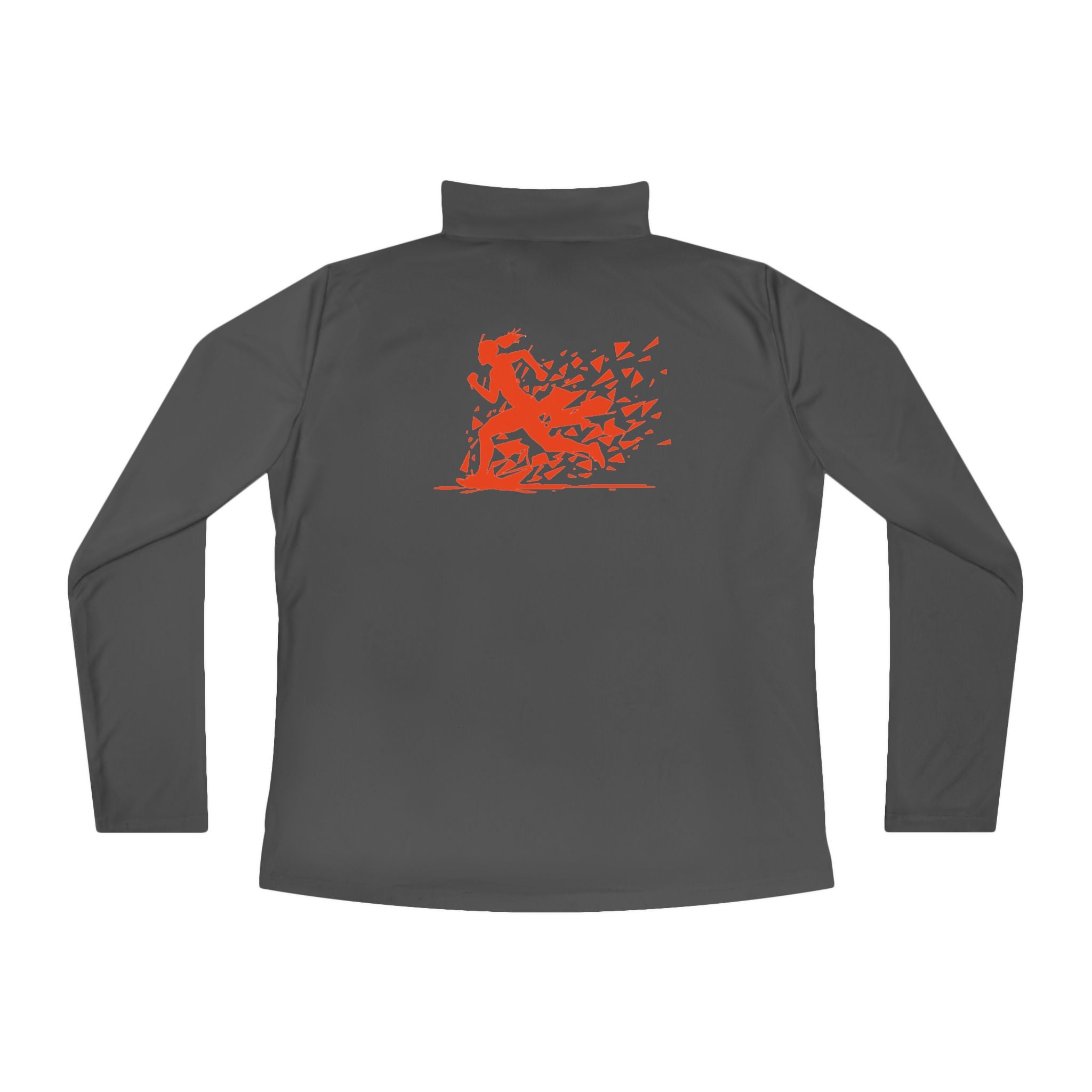 Ladies Quarter-Zip Pullover with Motivational Running Design, Athletic Apparel, Activewear, Sportswear, Fitness Gift, Running Top