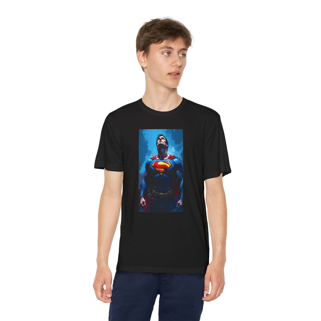 Superman Superhero Marvel T-Shirt, Youth Competitor Tee,  Kids Comic Book Hero Top, Children's Graphic Tee, Youth Super Power T-Shirt