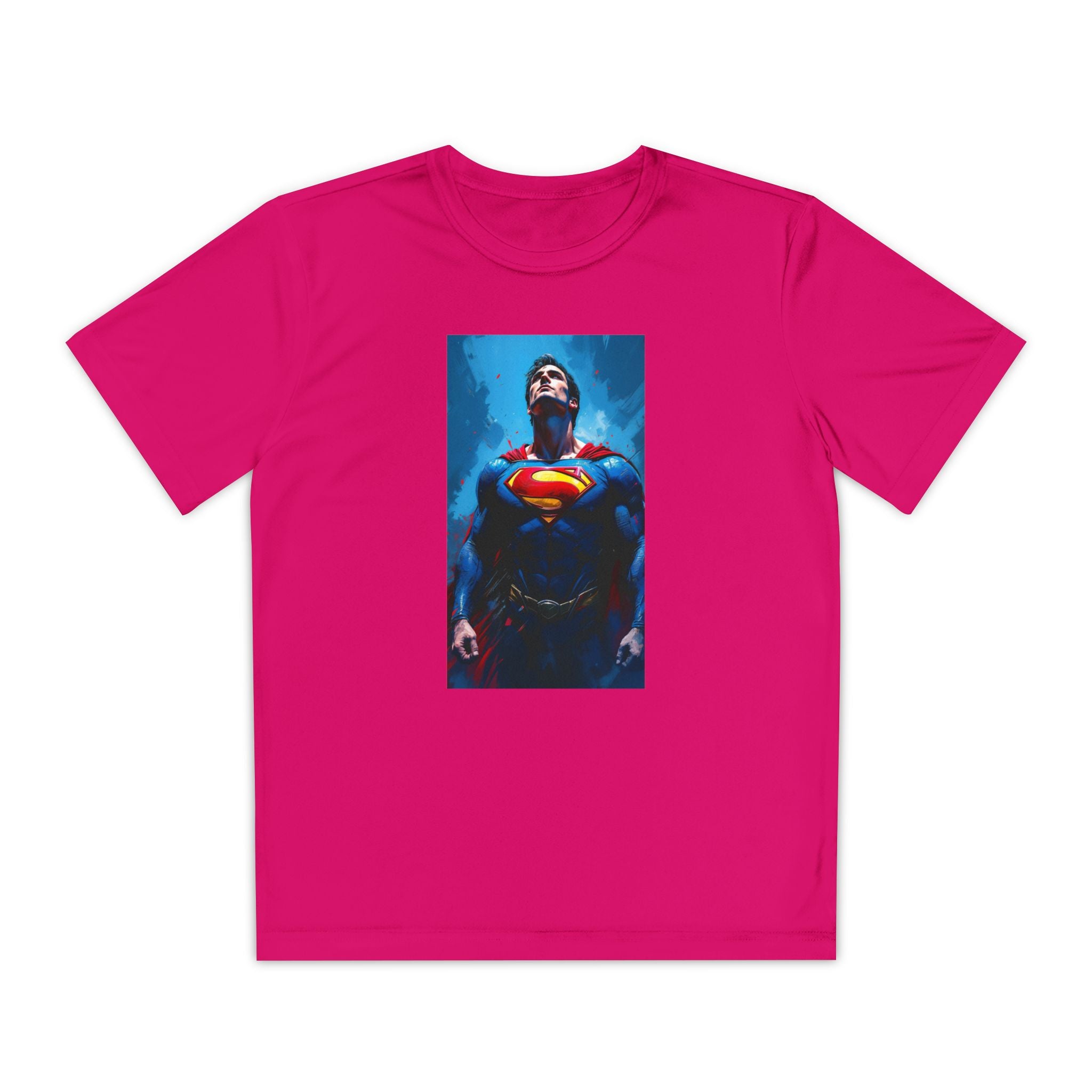 Superman Superhero Marvel T-Shirt, Youth Competitor Tee,  Kids Comic Book Hero Top, Children's Graphic Tee, Youth Super Power T-Shirt