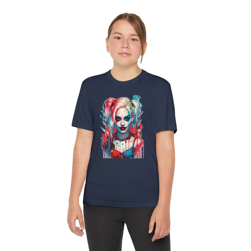 Superhero Youth T-Shirt Sports Graphic Tee, Cool Athletic Shirt for Kids