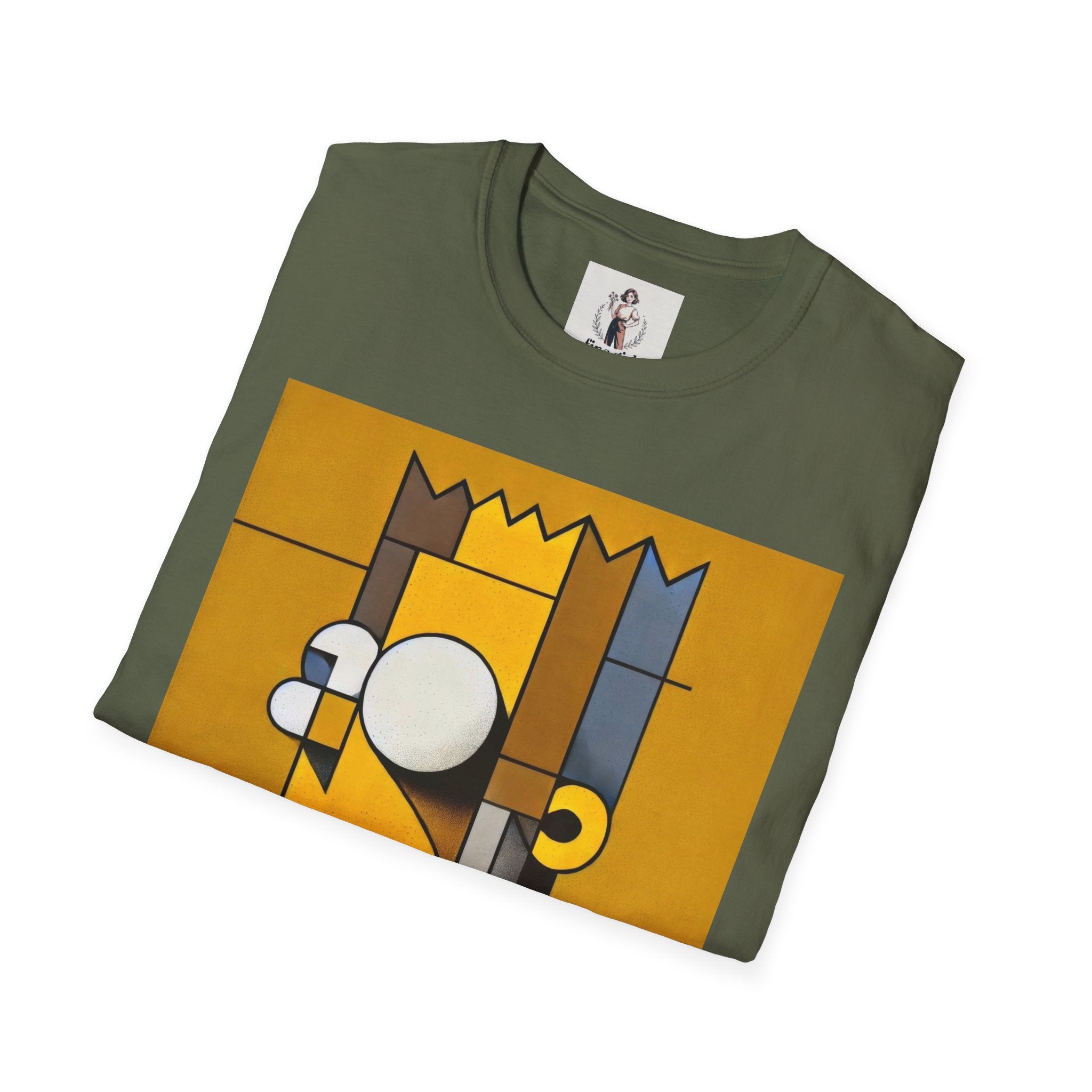 Bart Simpson TV Themed T-Shirt Unisex Softstyle T-Shirt