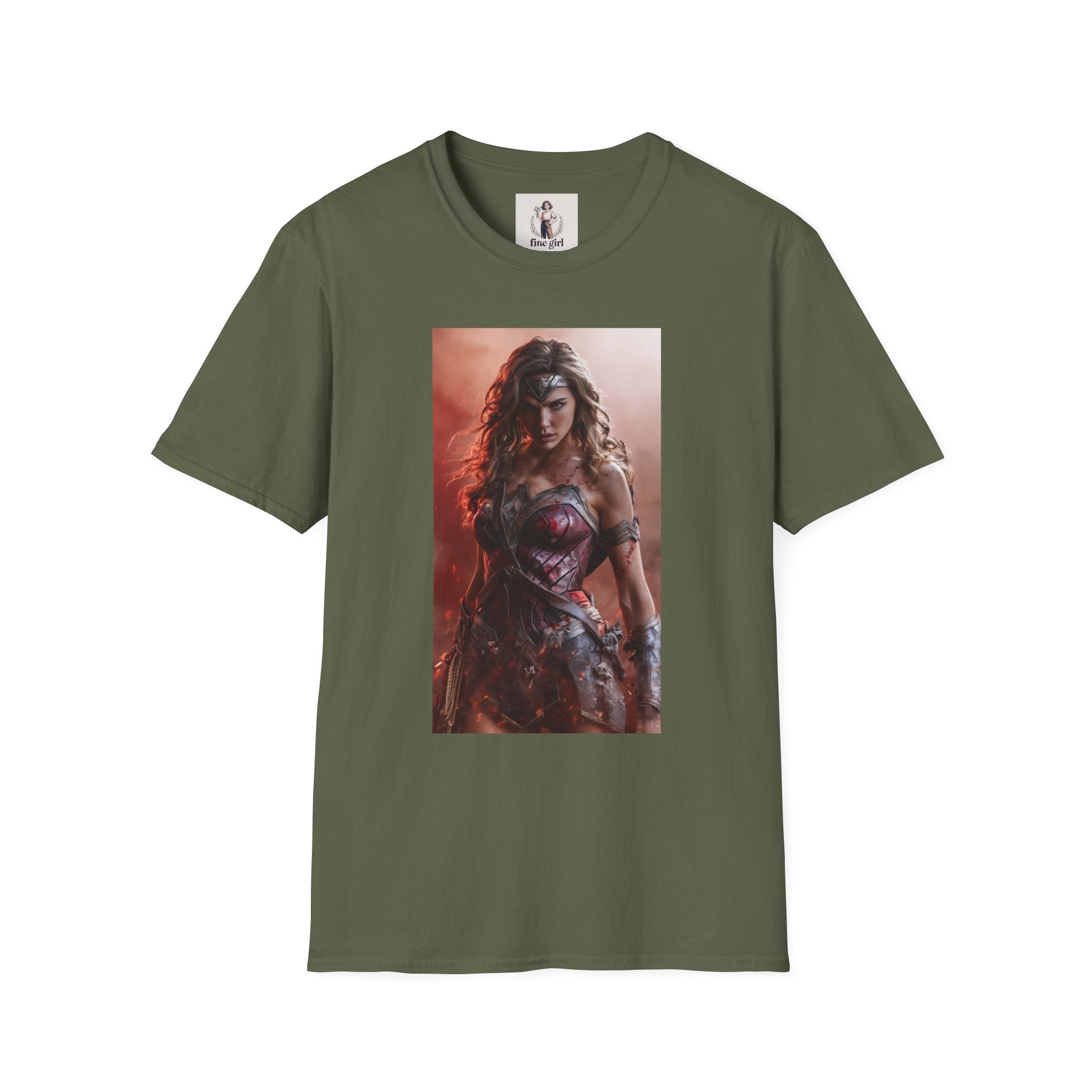Wonder Woman Marvel Unisex Softstyle T-Shirt, Comic Book Tee, Geeky Clothing, Cosplay Costume Top