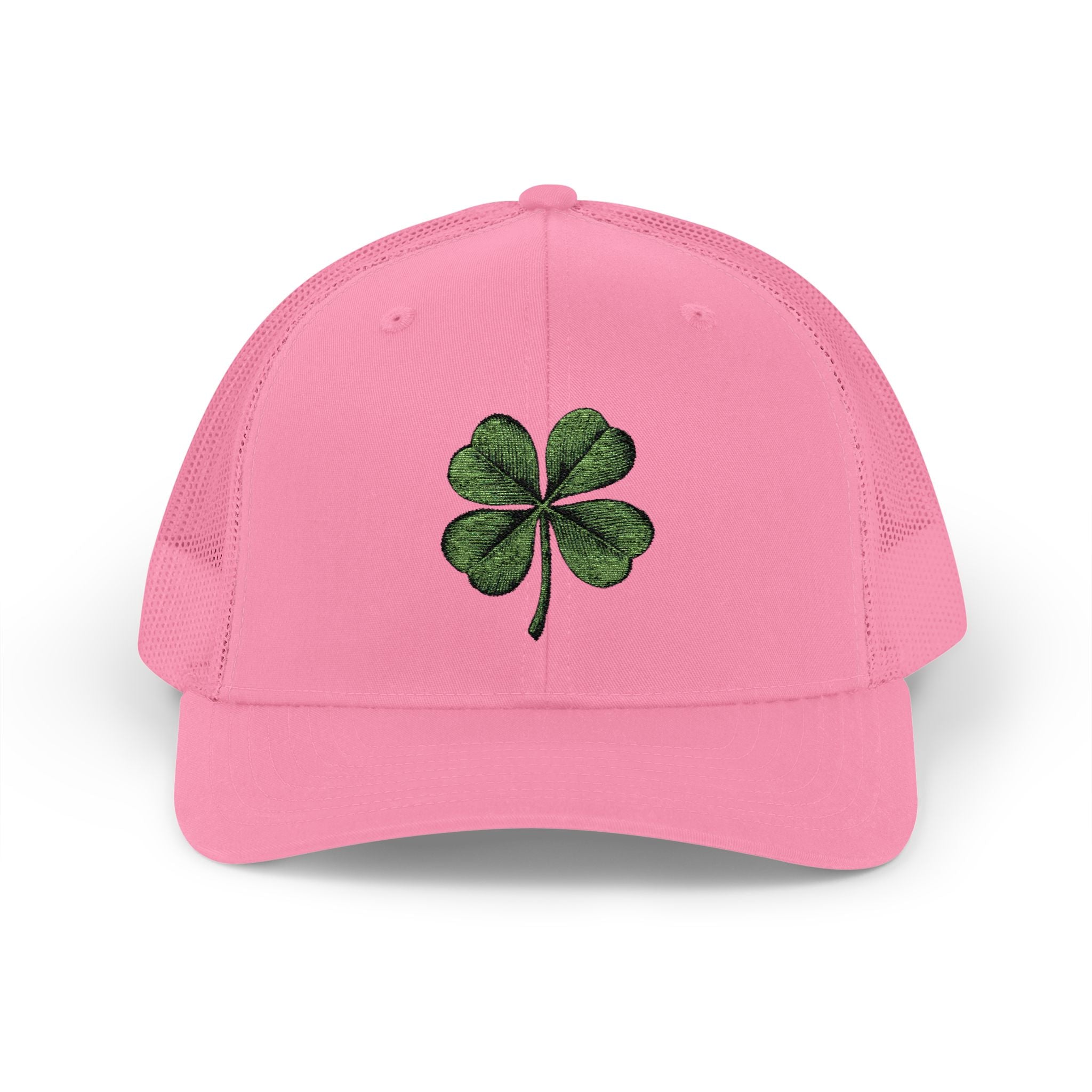 St. Patrick's Day Lucky 4-Leaf Clover Snapback Trucker Cap
