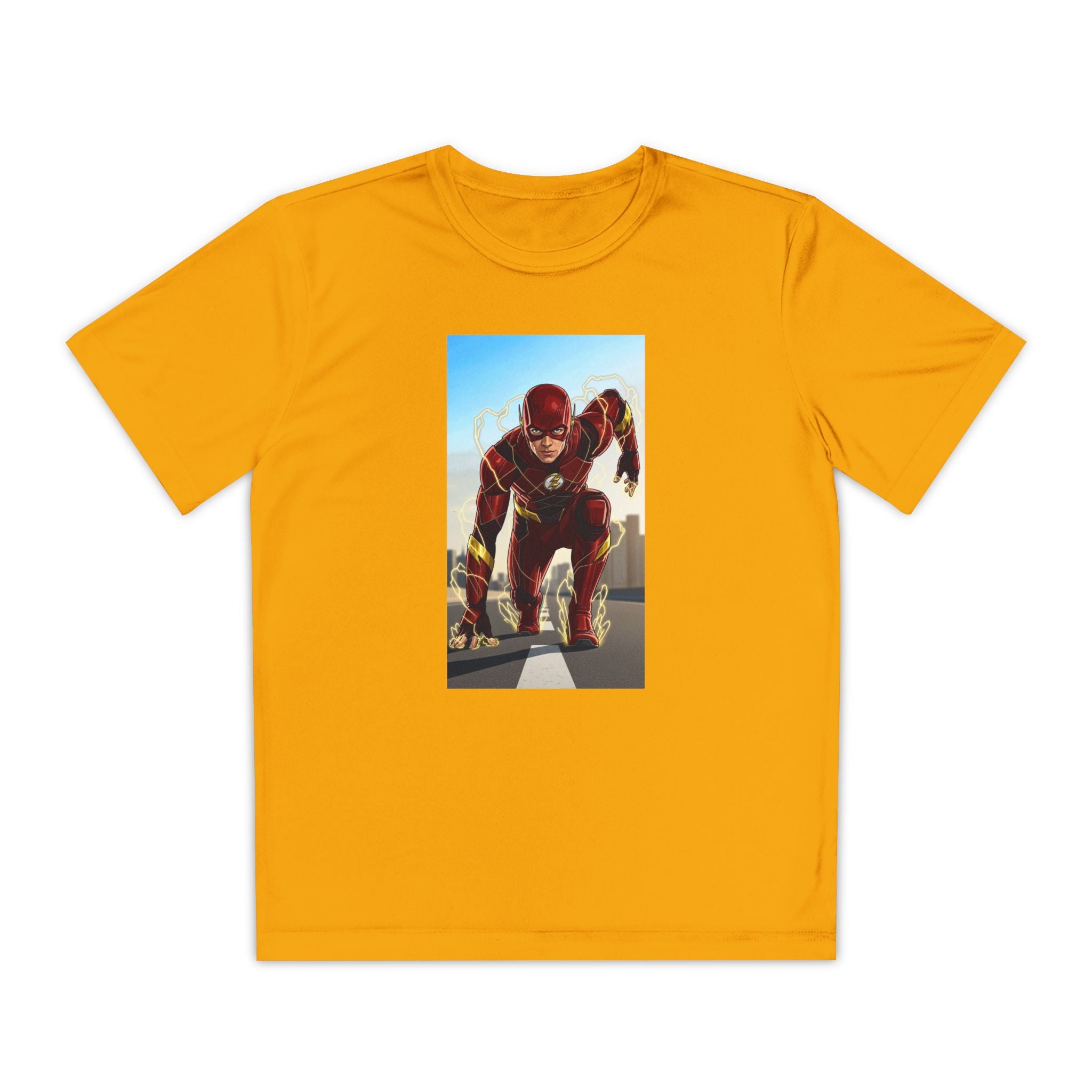 The Flash Superhero Marvel Youth T-Shirt, Kid's Superhero Tee, Children's Graphic Shirt, Comic Book Character Top, Kids Costume Apparel