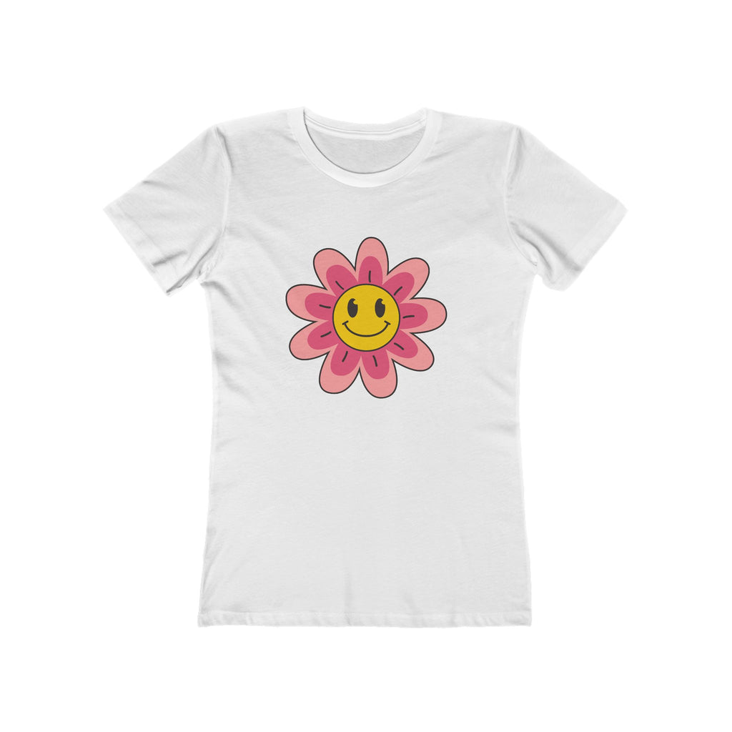 Flower Women's Tshirt, Floral Graphic Tee, Casual Top for Her, Spring Blossom Shirt, Botanical Print Blouse