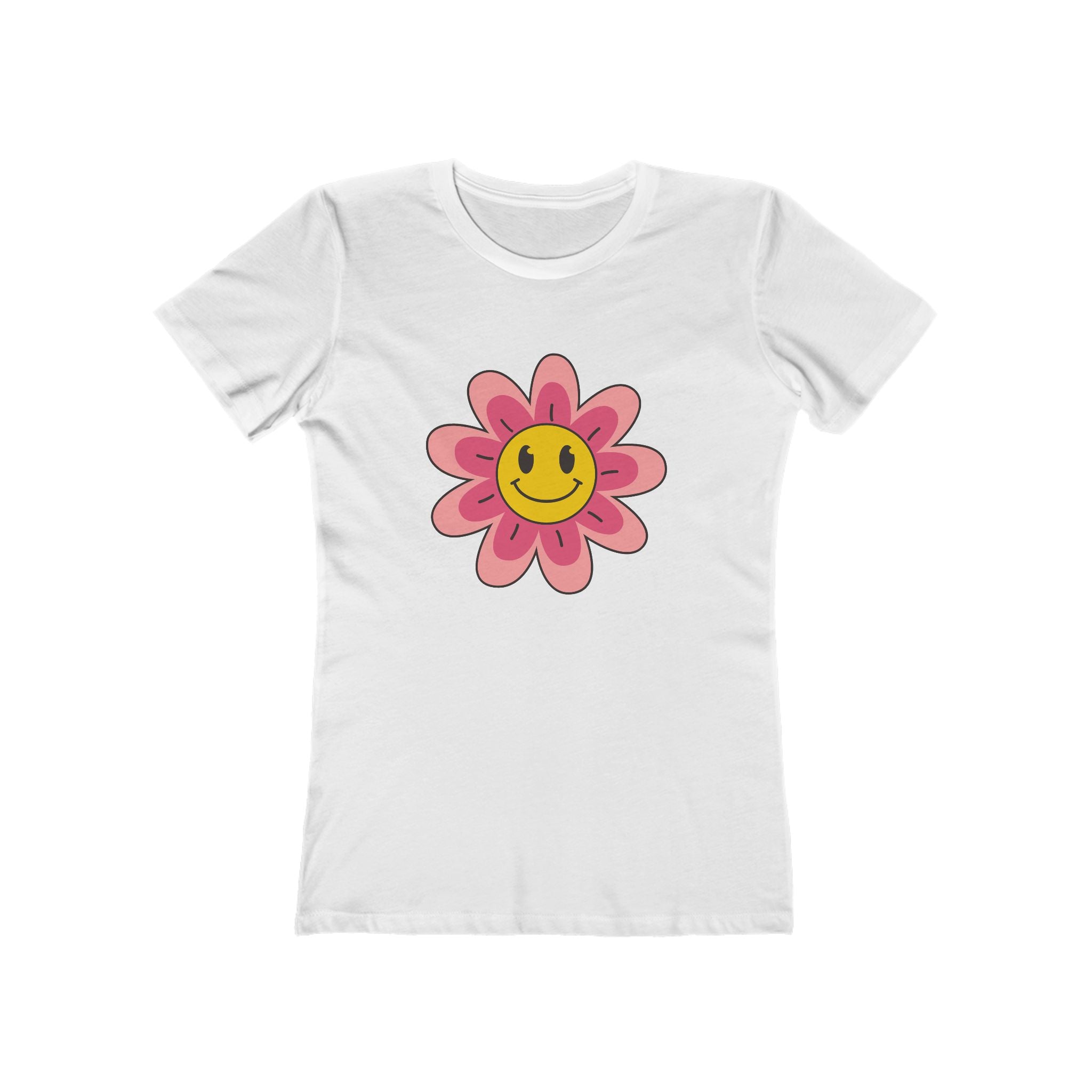 Flower Women's Tshirt, Floral Graphic Tee, Casual Top for Her, Spring Blossom Shirt, Botanical Print Blouse