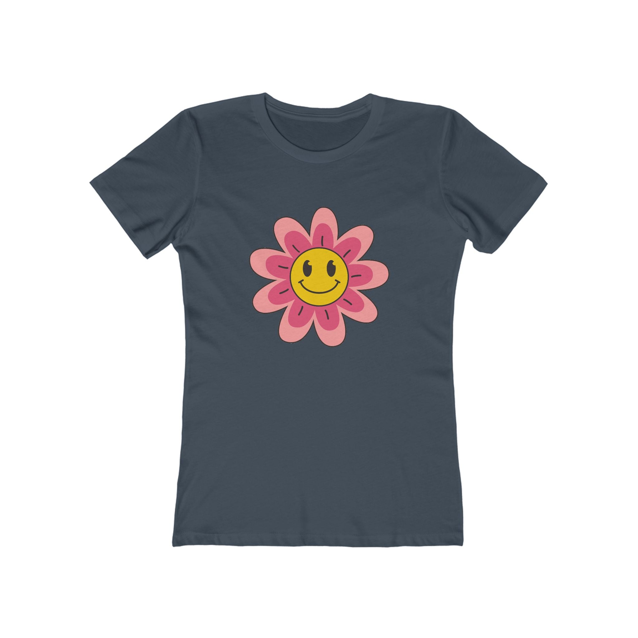 Flower Women's Tshirt, Floral Graphic Tee, Casual Top for Her, Spring Blossom Shirt, Botanical Print Blouse