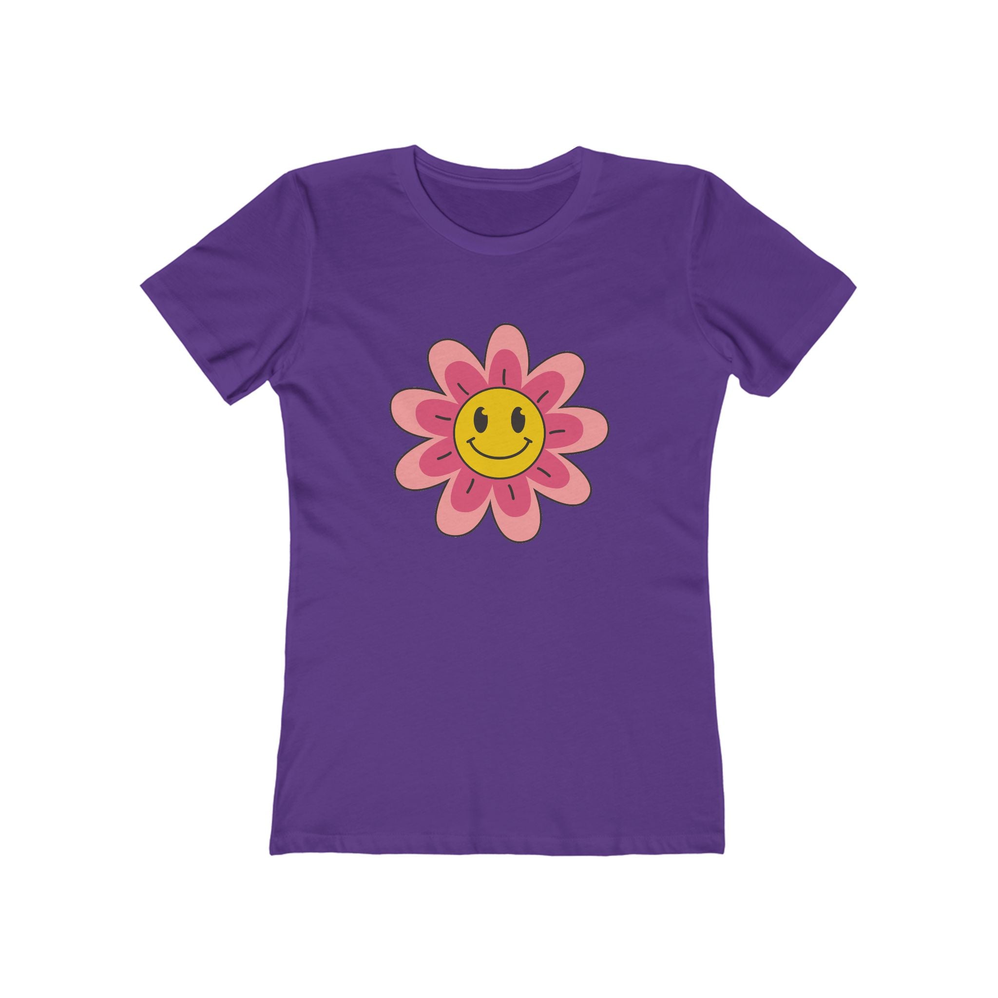 Flower Women's Tshirt, Floral Graphic Tee, Casual Top for Her, Spring Blossom Shirt, Botanical Print Blouse