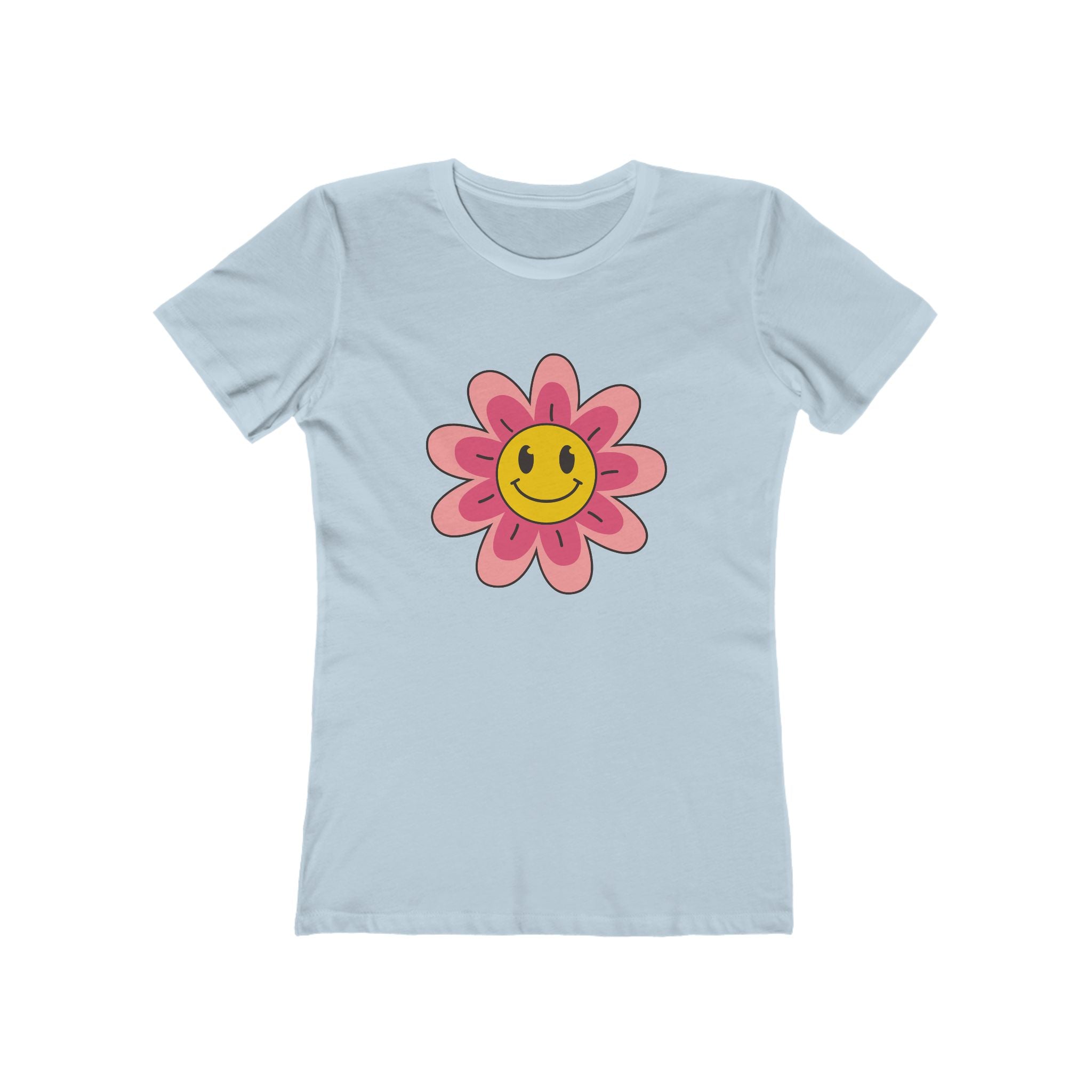 Flower Women's Tshirt, Floral Graphic Tee, Casual Top for Her, Spring Blossom Shirt, Botanical Print Blouse