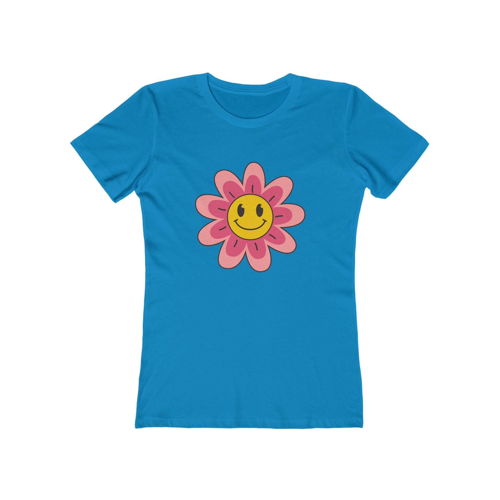 Flower Women's Tshirt, Floral Graphic Tee, Casual Top for Her, Spring Blossom Shirt, Botanical Print Blouse