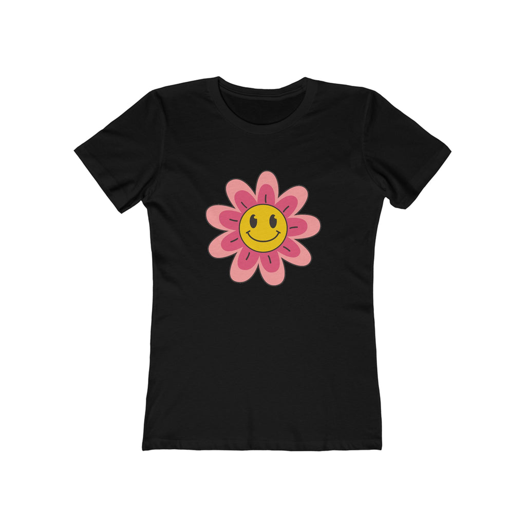 Flower Women's Tshirt, Floral Graphic Tee, Casual Top for Her, Spring Blossom Shirt, Botanical Print Blouse